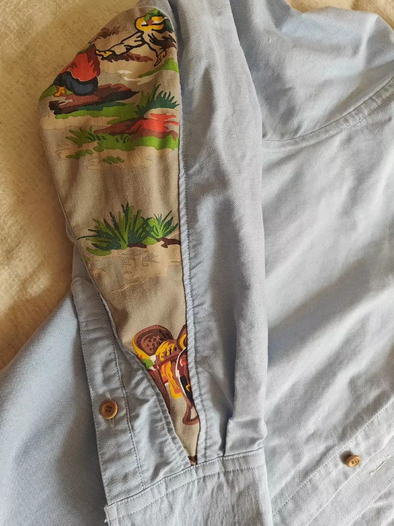 Visvim Classic Visvim Oxford Shirt with Artistic Sleeves Size US M / EU 48-50 / 2 - 2 Thumbnail