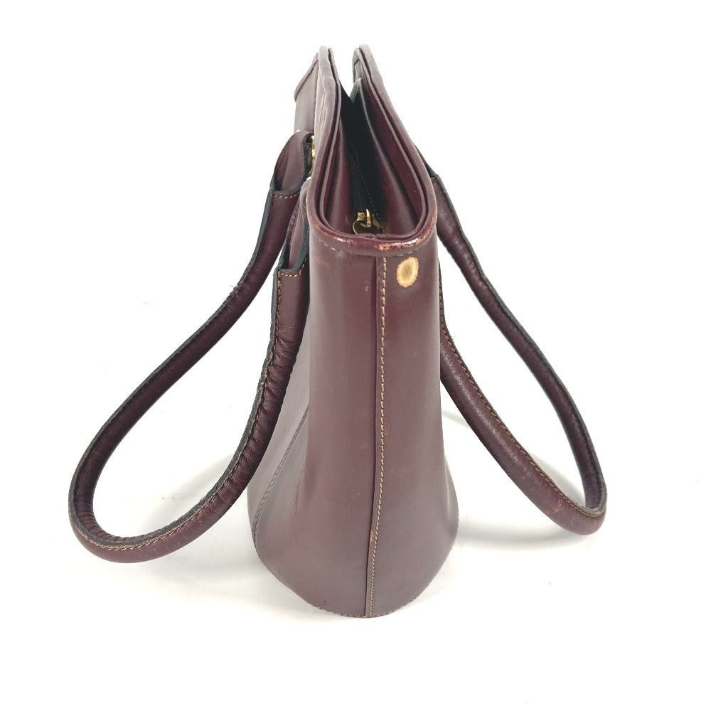 Cartier Cartier Mast Line Logo Briefcase Tote Bag Shawl Shoulder Leather Women Bordeaux Size ONE SIZE - 4 Thumbnail