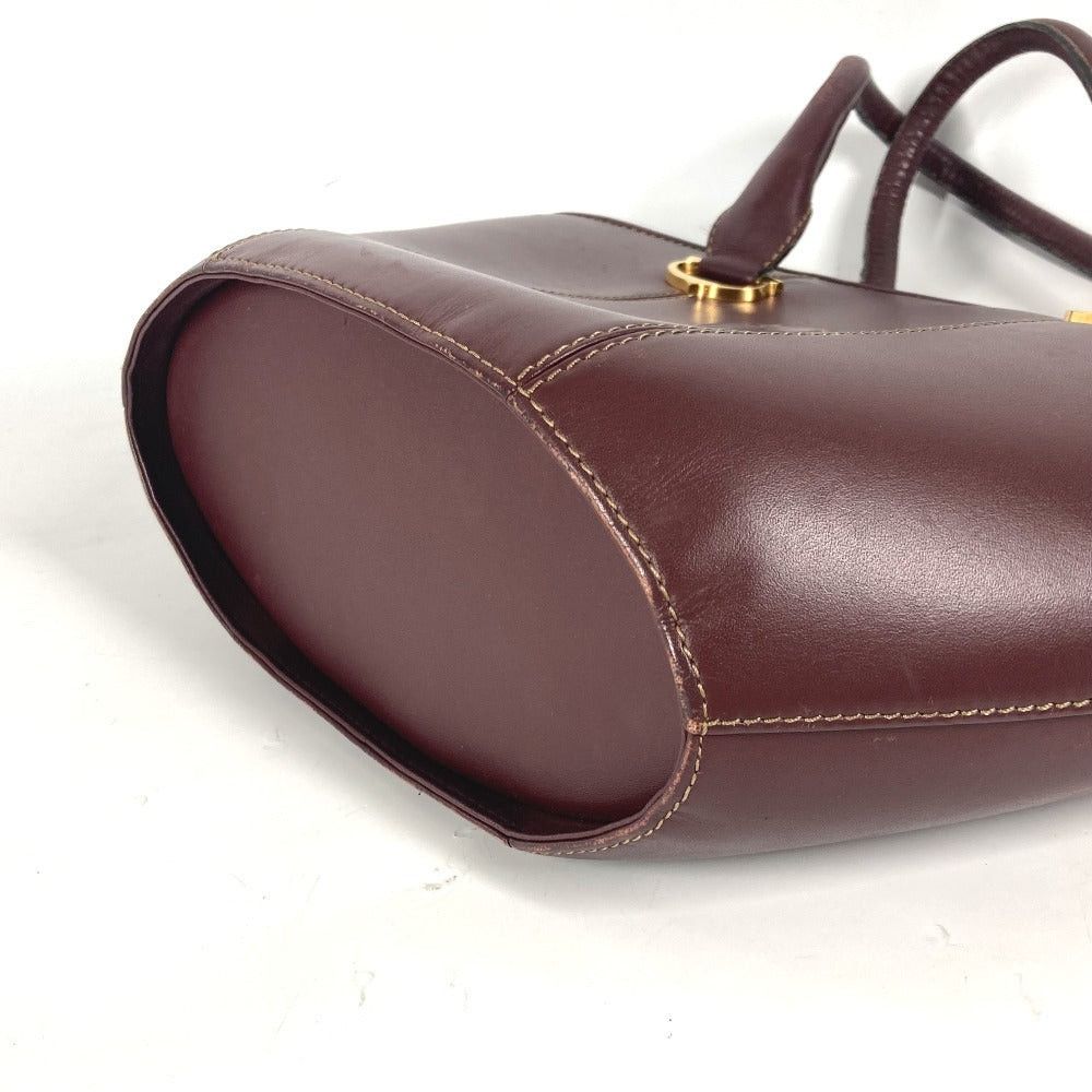 Cartier Cartier Mast Line Logo Briefcase Tote Bag Shawl Shoulder Leather Women Bordeaux Size ONE SIZE - 6 Thumbnail