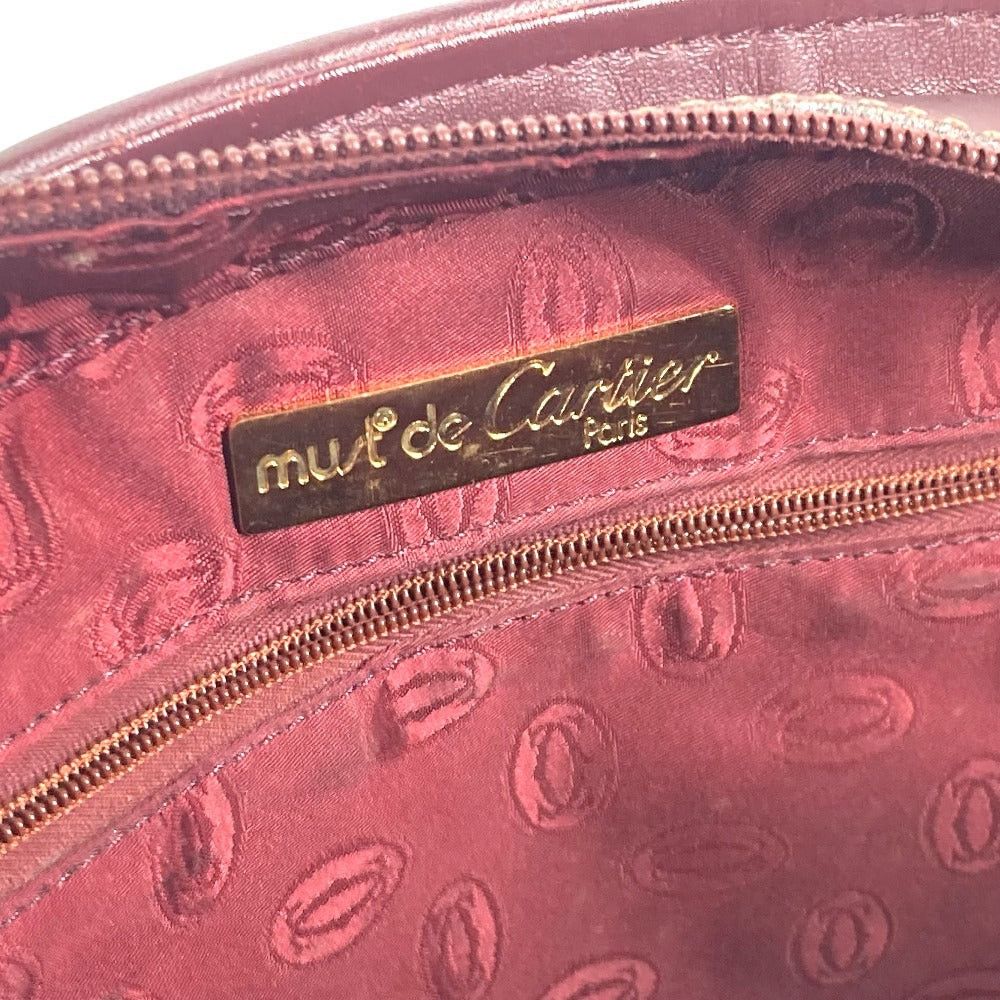 Cartier Cartier Mast Line Logo Briefcase Tote Bag Shawl Shoulder Leather Women Bordeaux Size ONE SIZE - 18 Thumbnail