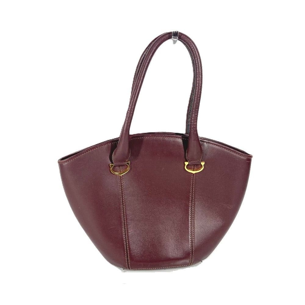 Cartier Cartier Mast Line Logo Briefcase Tote Bag Shawl Shoulder Leather Women Bordeaux Size ONE SIZE - 2 Thumbnail