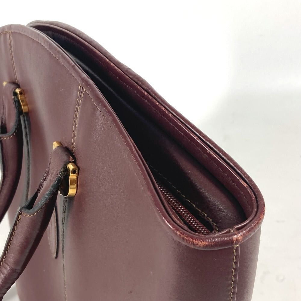 Cartier Cartier Mast Line Logo Briefcase Tote Bag Shawl Shoulder Leather Women Bordeaux Size ONE SIZE - 12 Thumbnail