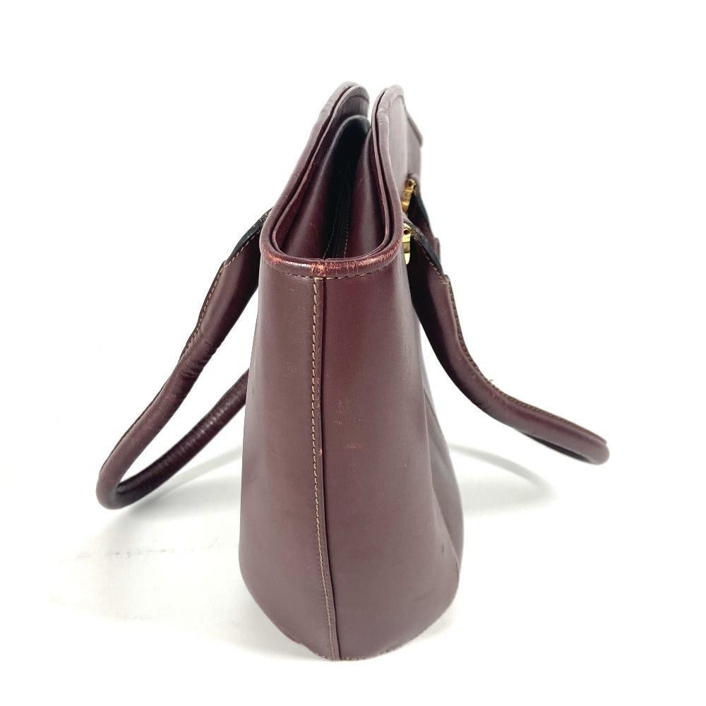 Cartier Cartier Mast Line Logo Briefcase Tote Bag Shawl Shoulder Leather Women Bordeaux Size ONE SIZE - 3 Thumbnail