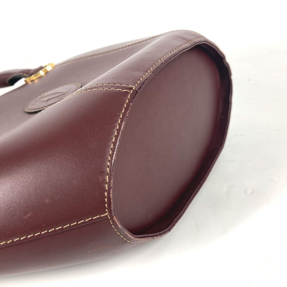 Cartier Cartier Mast Line Logo Briefcase Tote Bag Shawl Shoulder Leather Women Bordeaux Size ONE SIZE - 9 Thumbnail