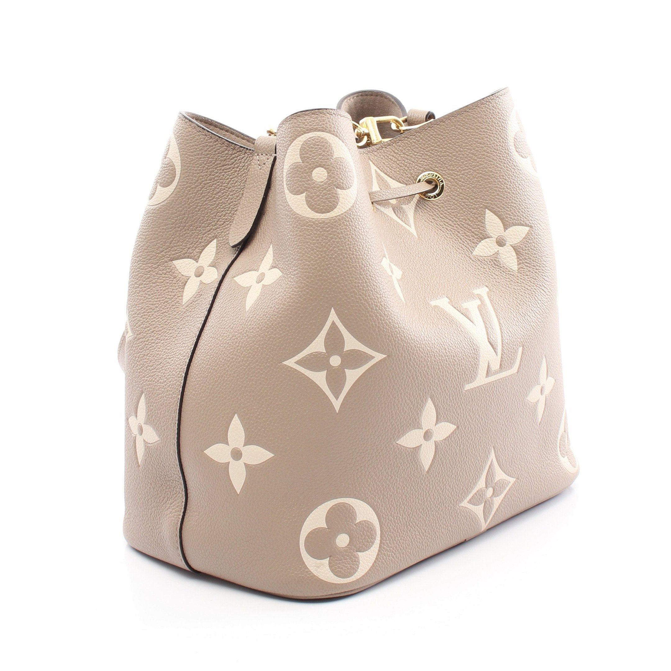 Louis Vuitton Louis Vuitton Neo Noe Mm Bicolor Monogram Empreinte Tourterelle Claim Shoulder Bag Leather Gray Beige Light Size ONE SIZE - 2 Thumbnail