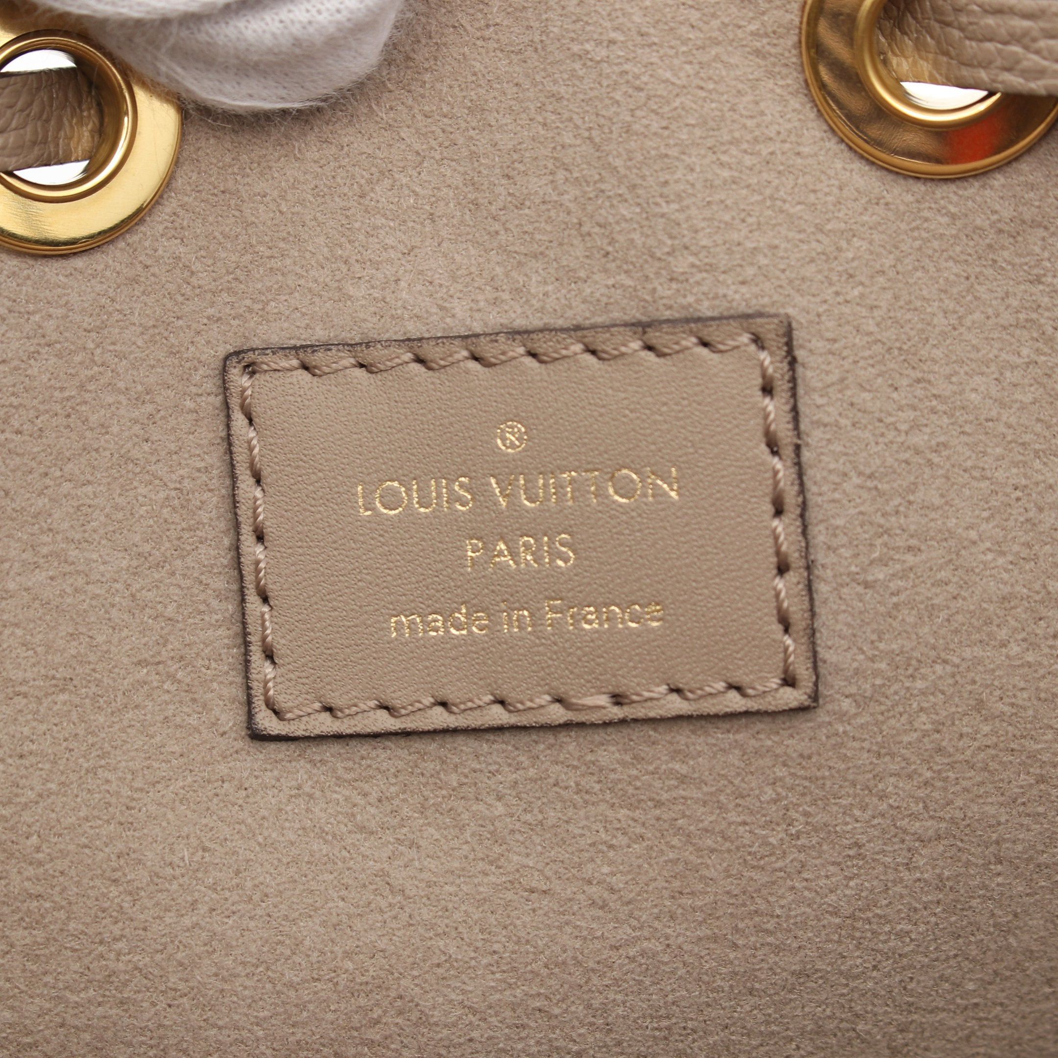 Louis Vuitton Louis Vuitton Neo Noe Mm Bicolor Monogram Empreinte Tourterelle Claim Shoulder Bag Leather Gray Beige Light Size ONE SIZE - 4 Thumbnail