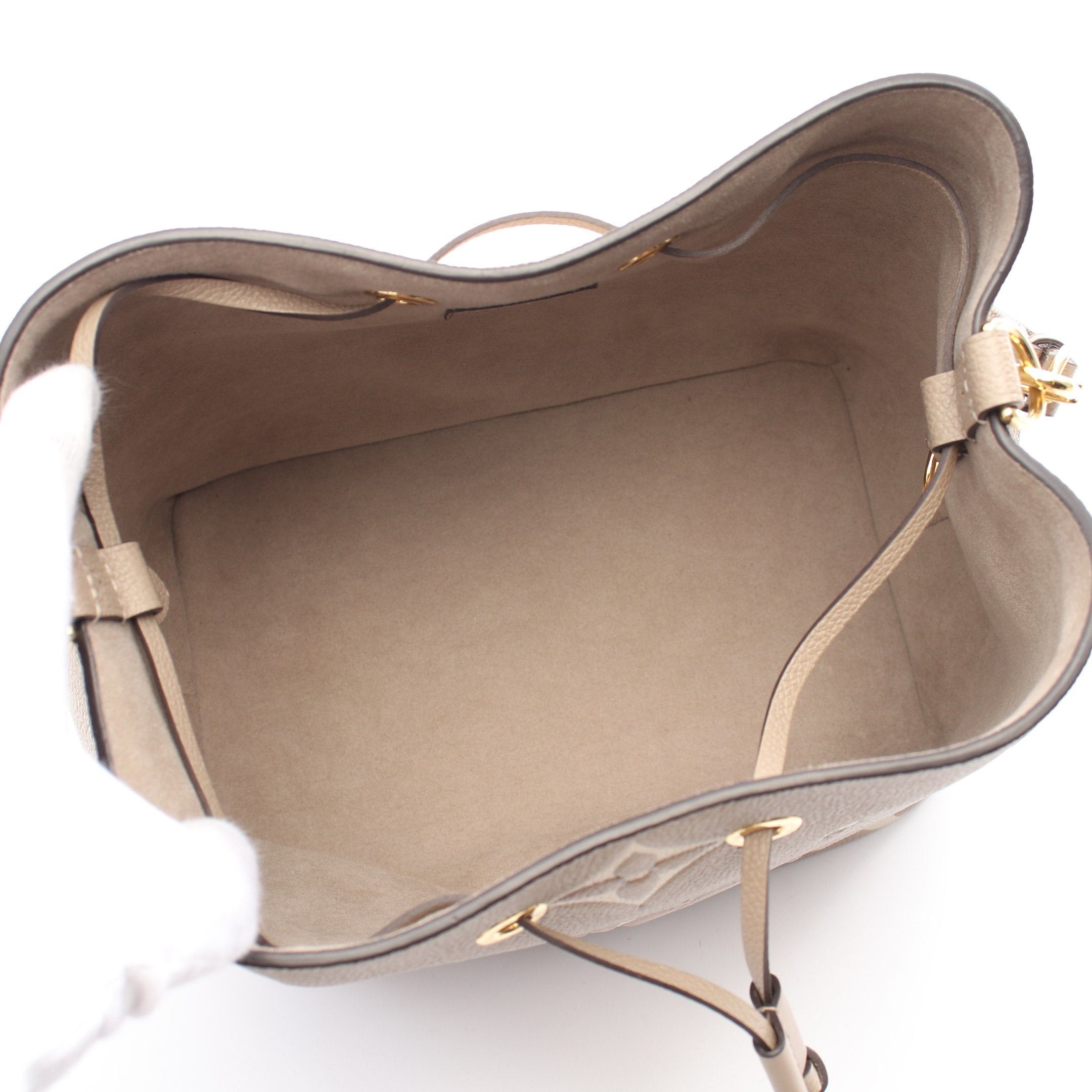Louis Vuitton Louis Vuitton Neo Noe Mm Bicolor Monogram Empreinte Tourterelle Claim Shoulder Bag Leather Gray Beige Light Size ONE SIZE - 3 Thumbnail