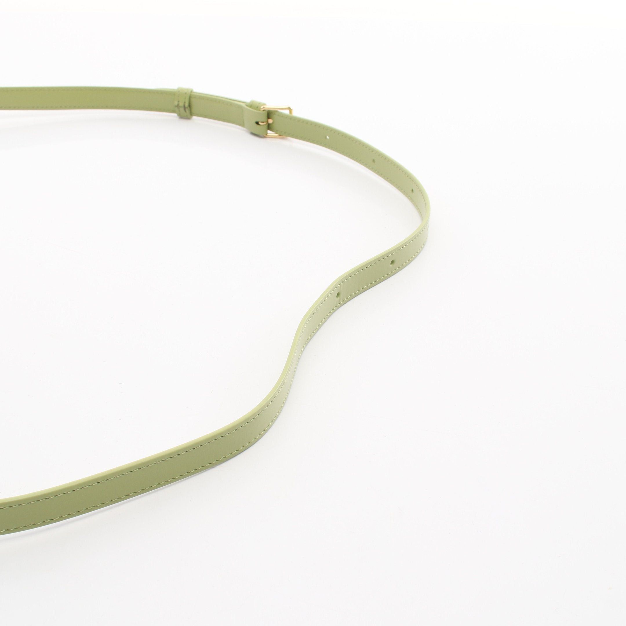 Celine Celine Teen Triomphe Bag Shoulder Leather Light Green Size ONE SIZE - 7 Thumbnail