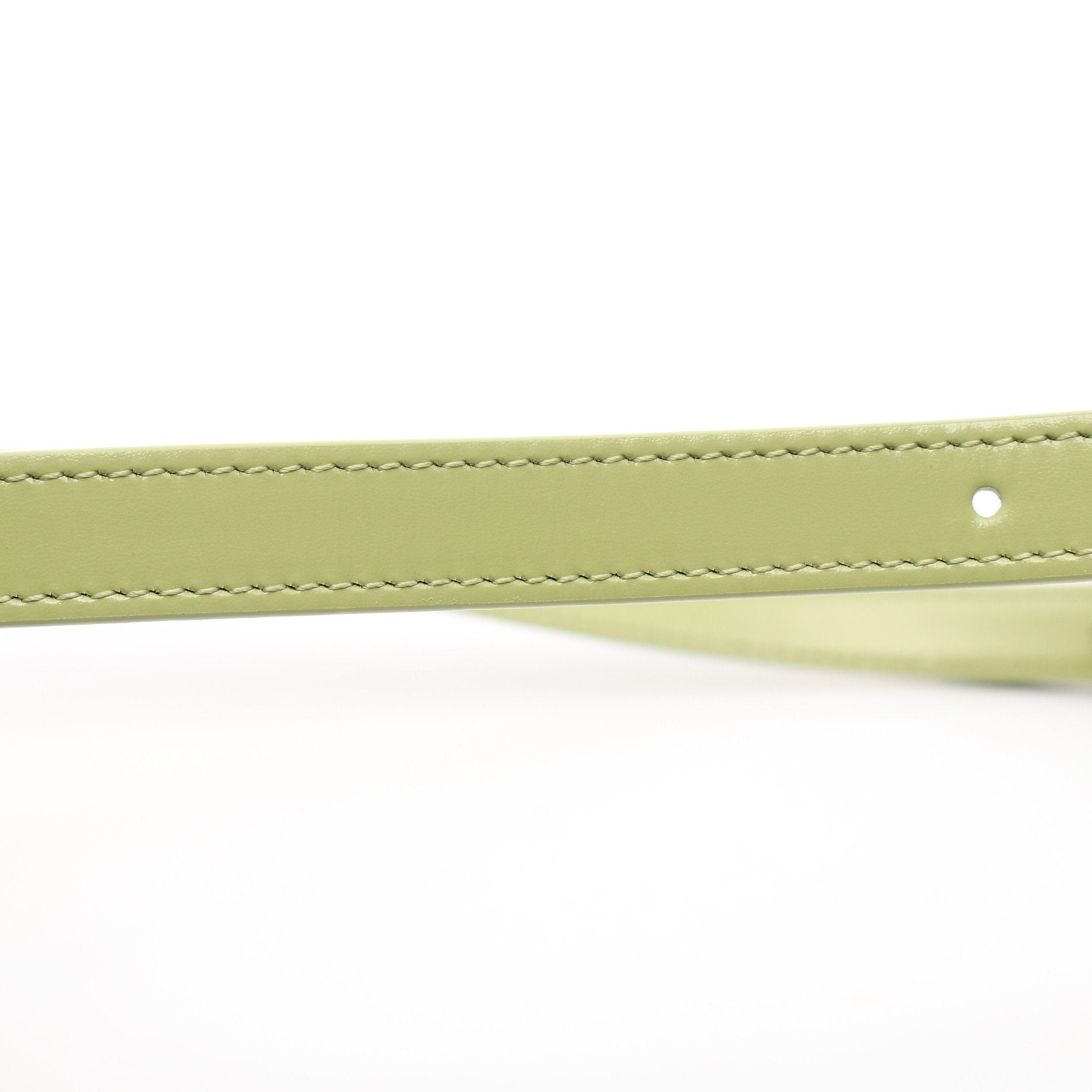 Celine Celine Teen Triomphe Bag Shoulder Leather Light Green Size ONE SIZE - 9 Thumbnail