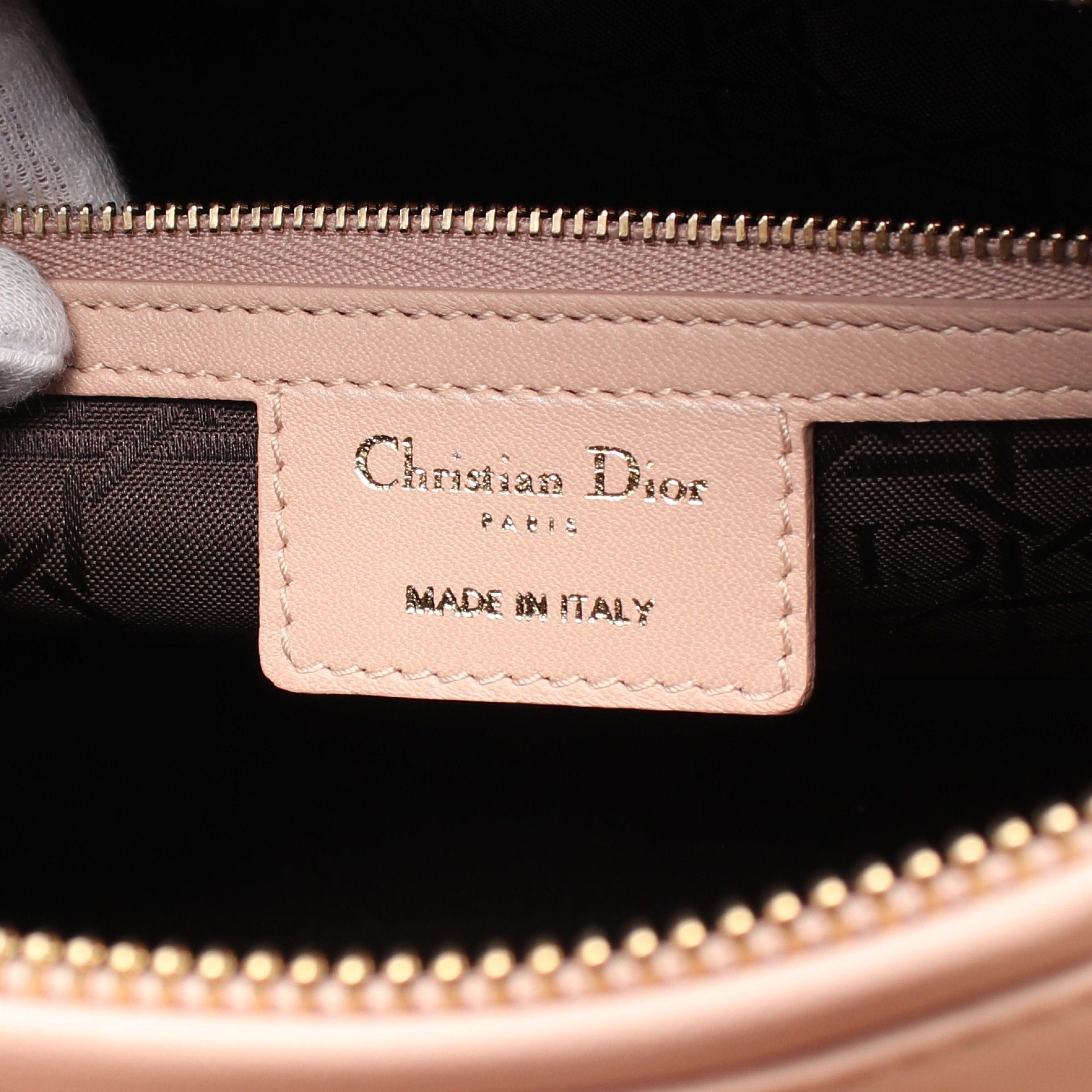 Dior Dior Lady Dior Large Canage Handbag Leather Pink Size ONE SIZE - 4 Thumbnail