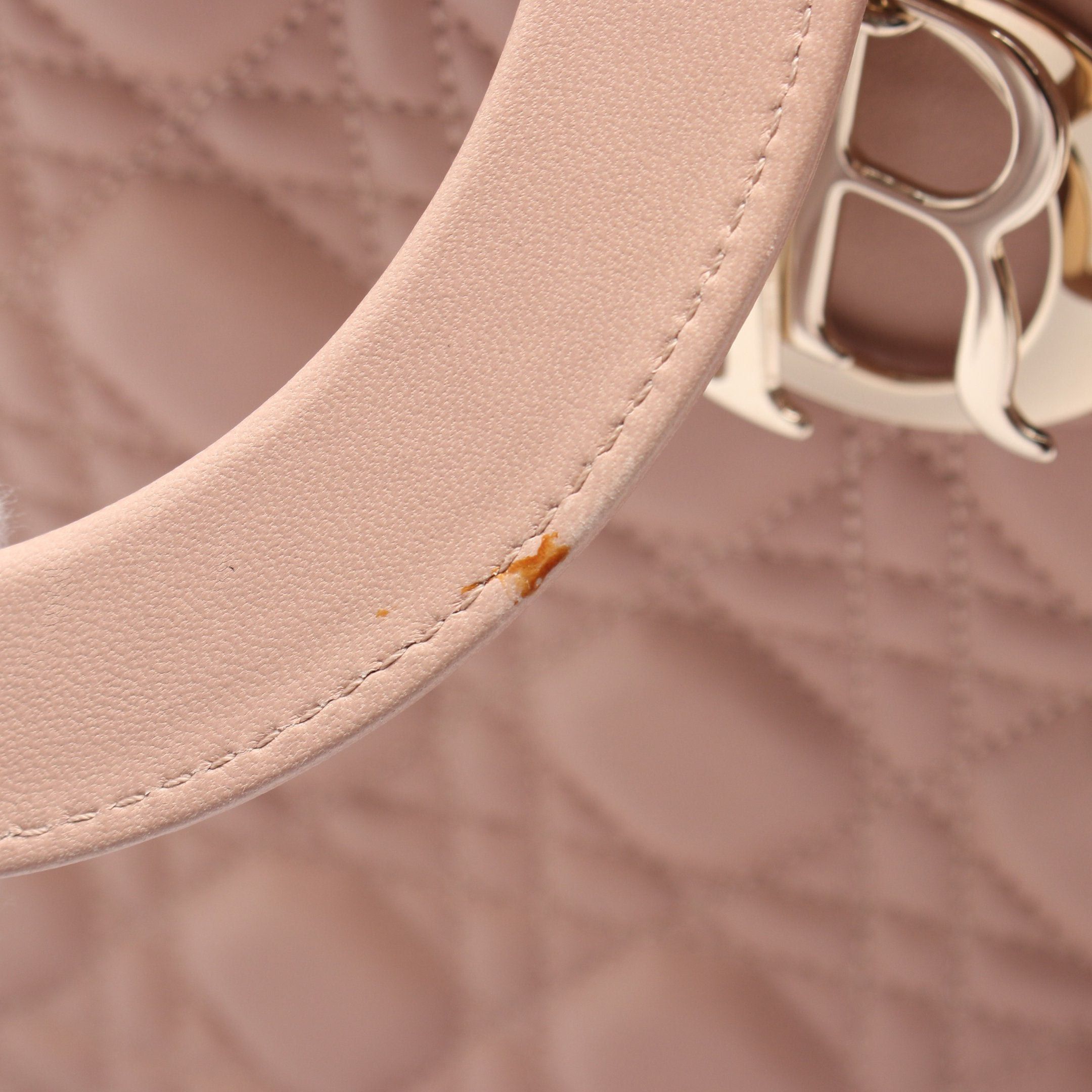 Dior Dior Lady Dior Large Canage Handbag Leather Pink Size ONE SIZE - 5 Thumbnail