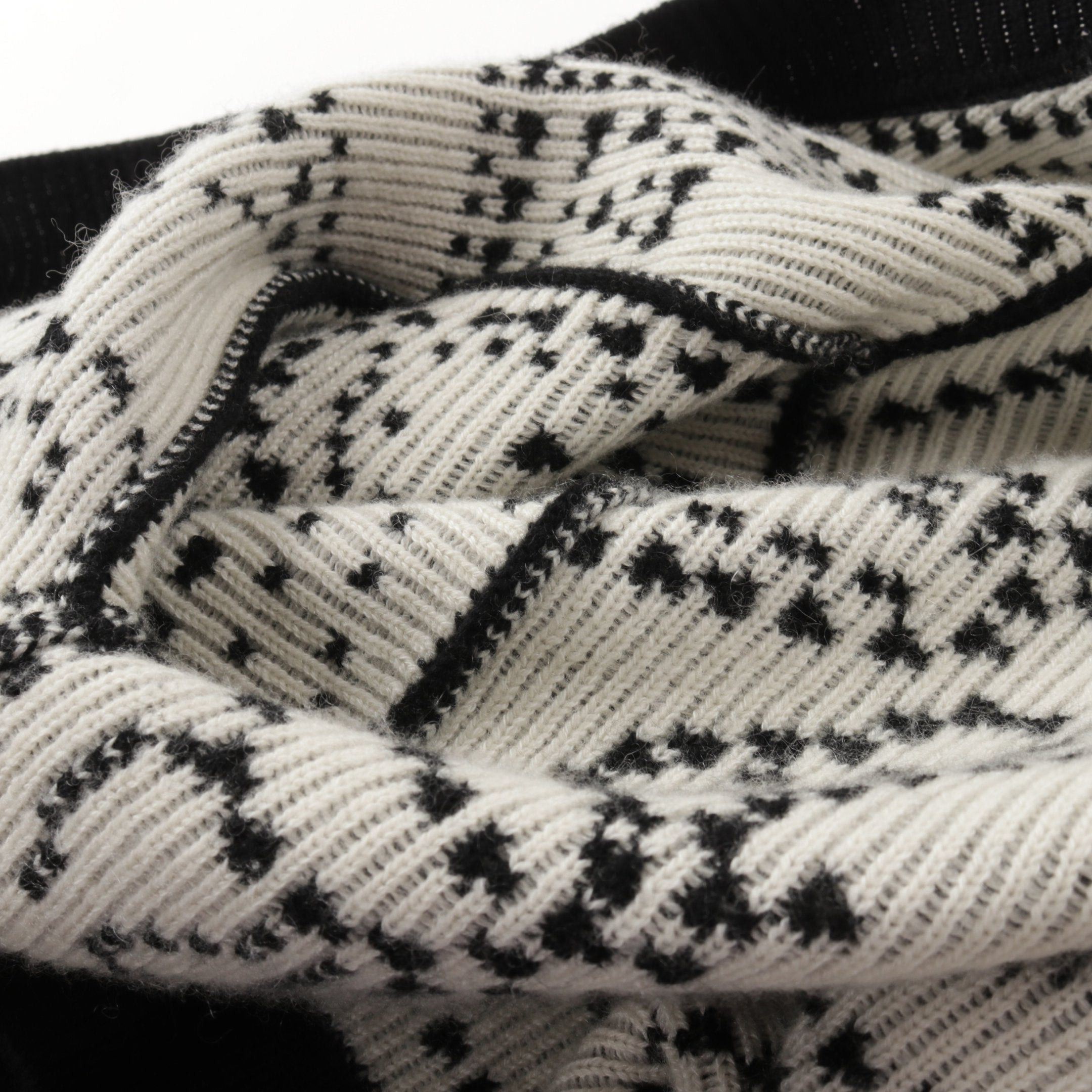 Hermes Hermes Brides De Gala Cardigan V-Neck Cashmere Cotton Black White 23Aw Size ONE SIZE - 8 Thumbnail