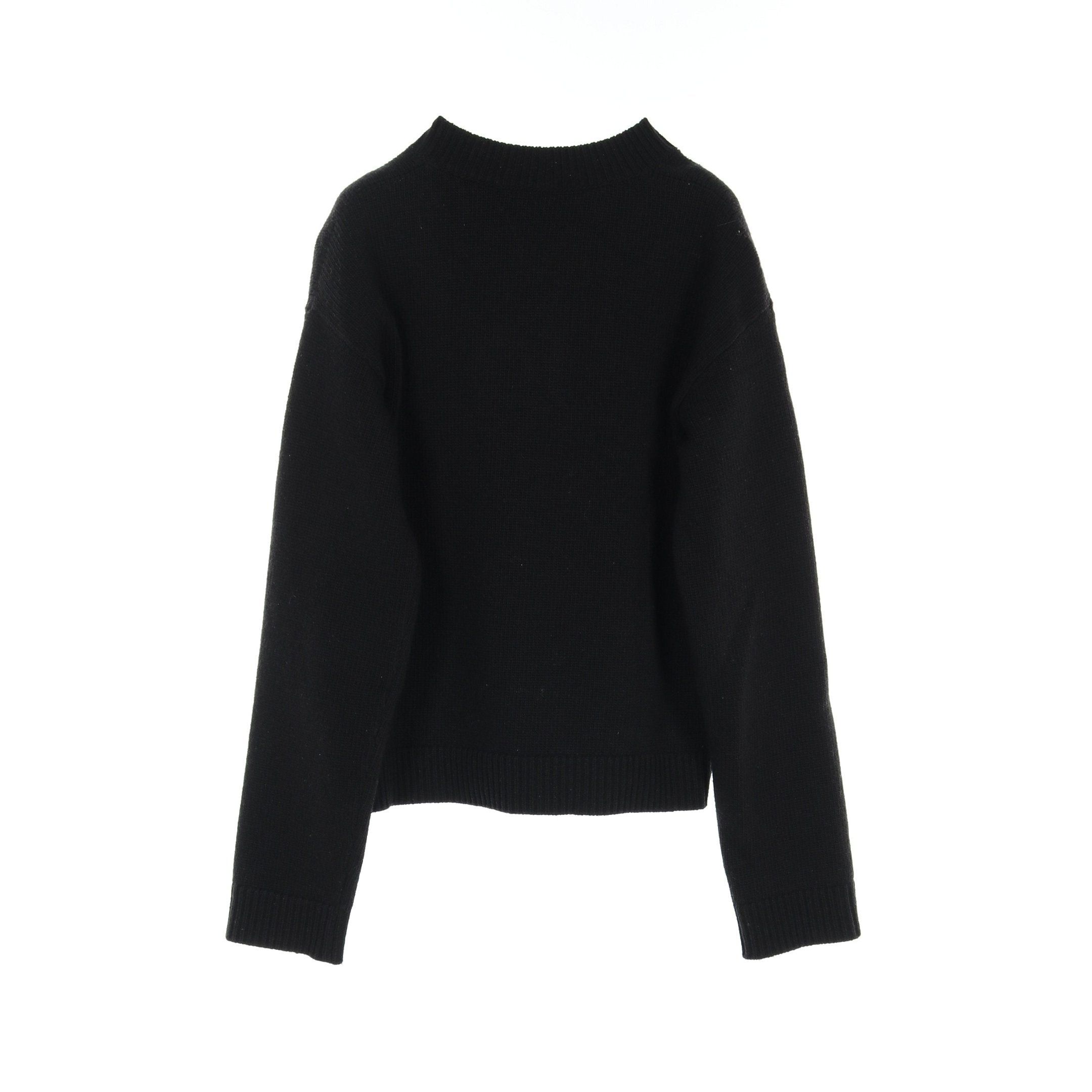Gucci Gucci Intarsia Wool Top Knit Logo Black Size ONE SIZE - 2 Thumbnail