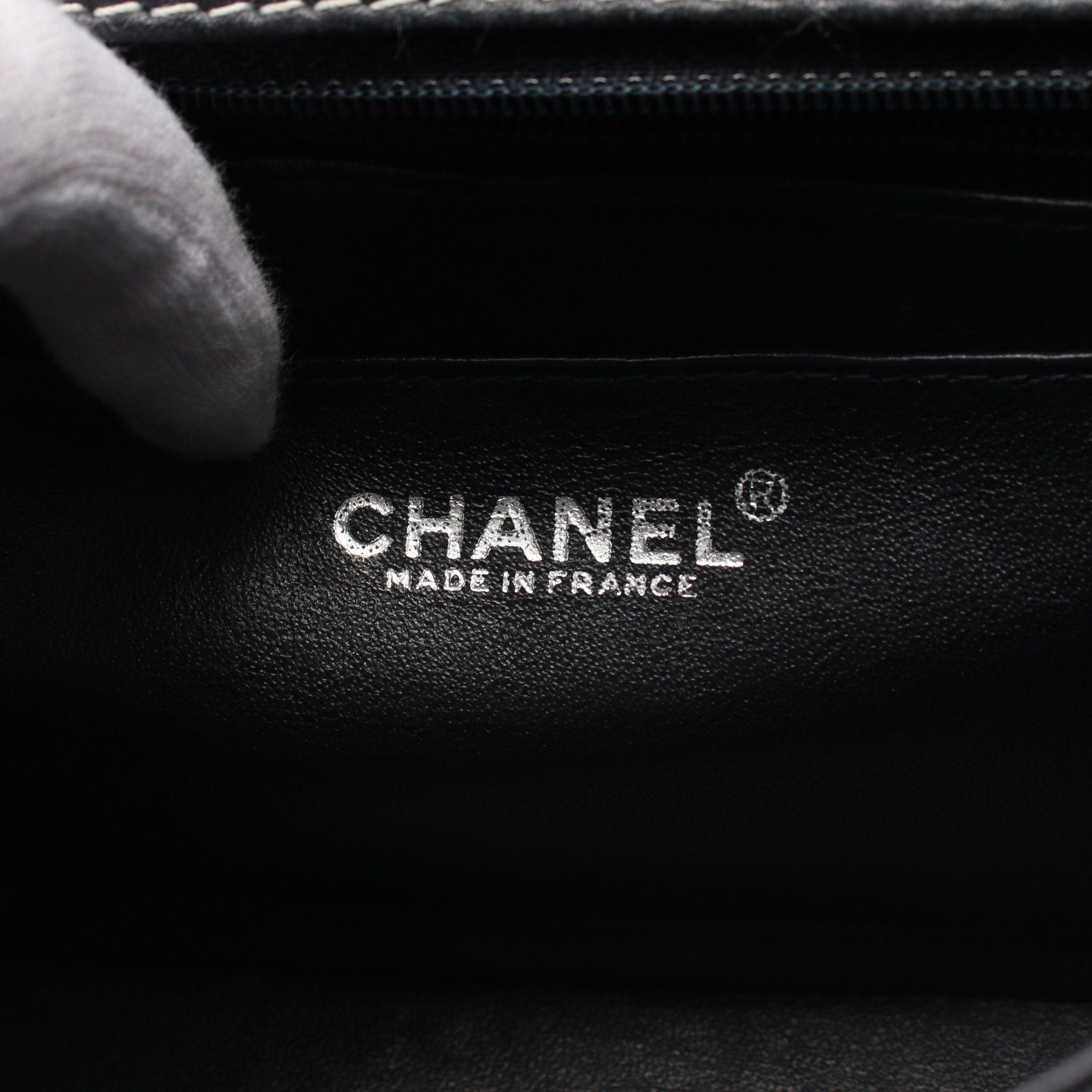 Chanel Chanel Chocolate Bar Wild Stitch Chain Shoulder Bag Leather Dark Gray Silver Hardware Size ONE SIZE - 4 Thumbnail