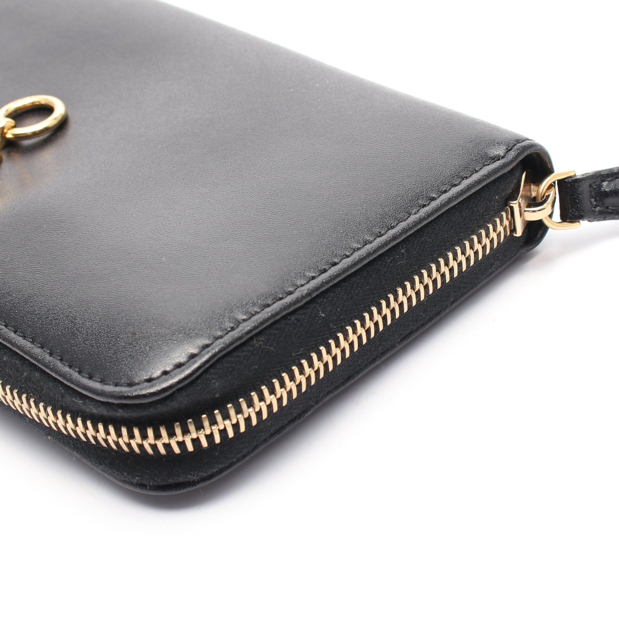 Fendi Fendi By The Way Round Zipper Long Wallet Leather Black Size ONE SIZE - 7 Thumbnail