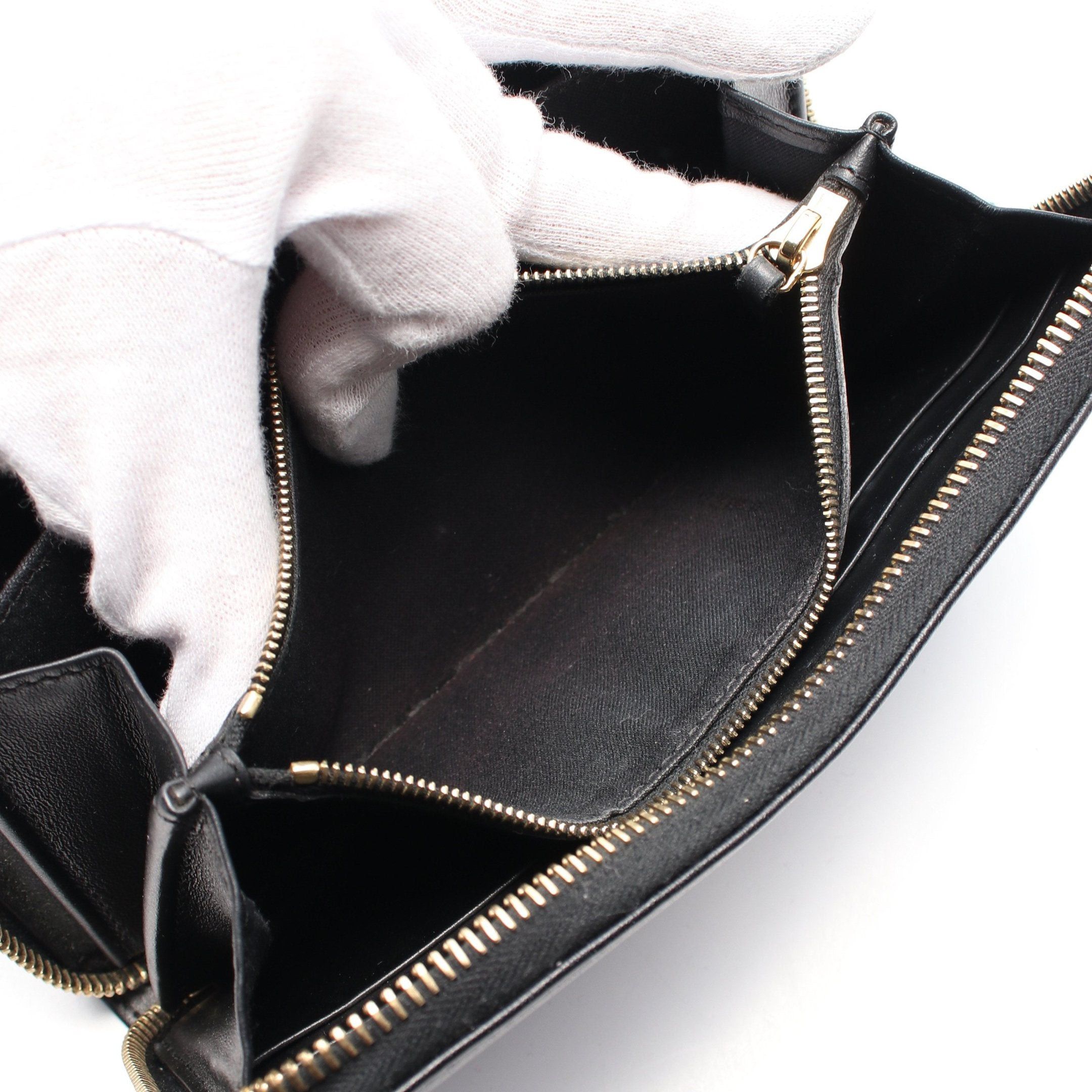 Fendi Fendi By The Way Round Zipper Long Wallet Leather Black Size ONE SIZE - 6 Thumbnail