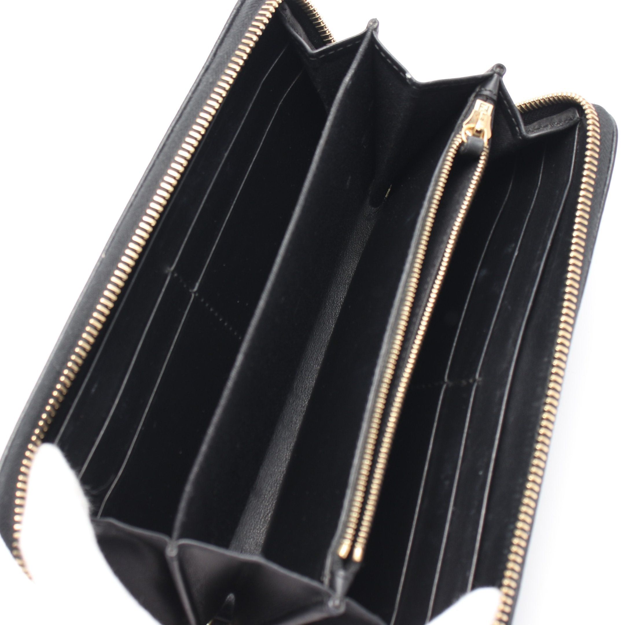 Fendi Fendi By The Way Round Zipper Long Wallet Leather Black Size ONE SIZE - 3 Thumbnail