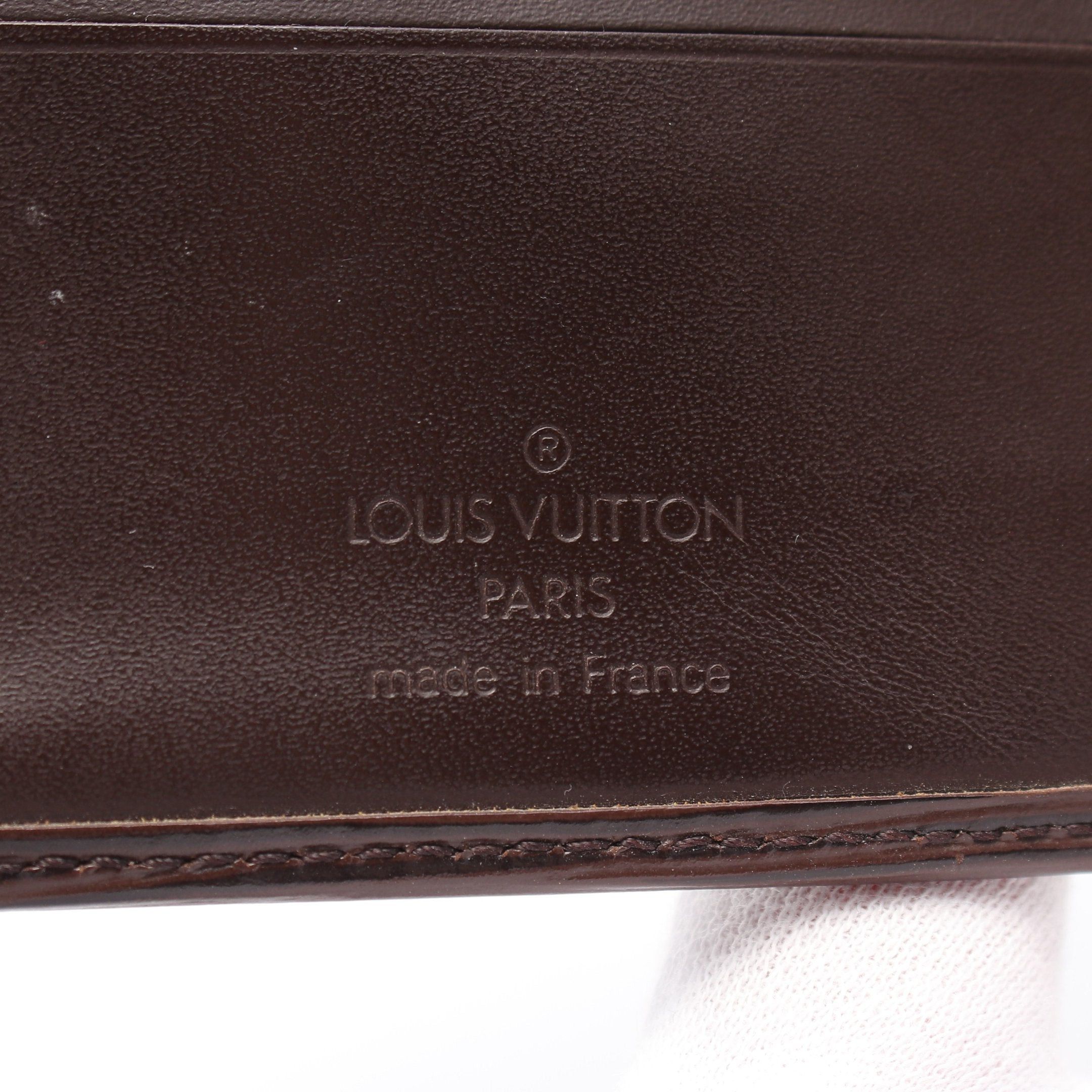 Louis Vuitton Louis Vuitton Portovier Cult Credit Monnaie Epi Mocha Bi-Fold Wallet Leather Dark Brown Size ONE SIZE - 4 Thumbnail