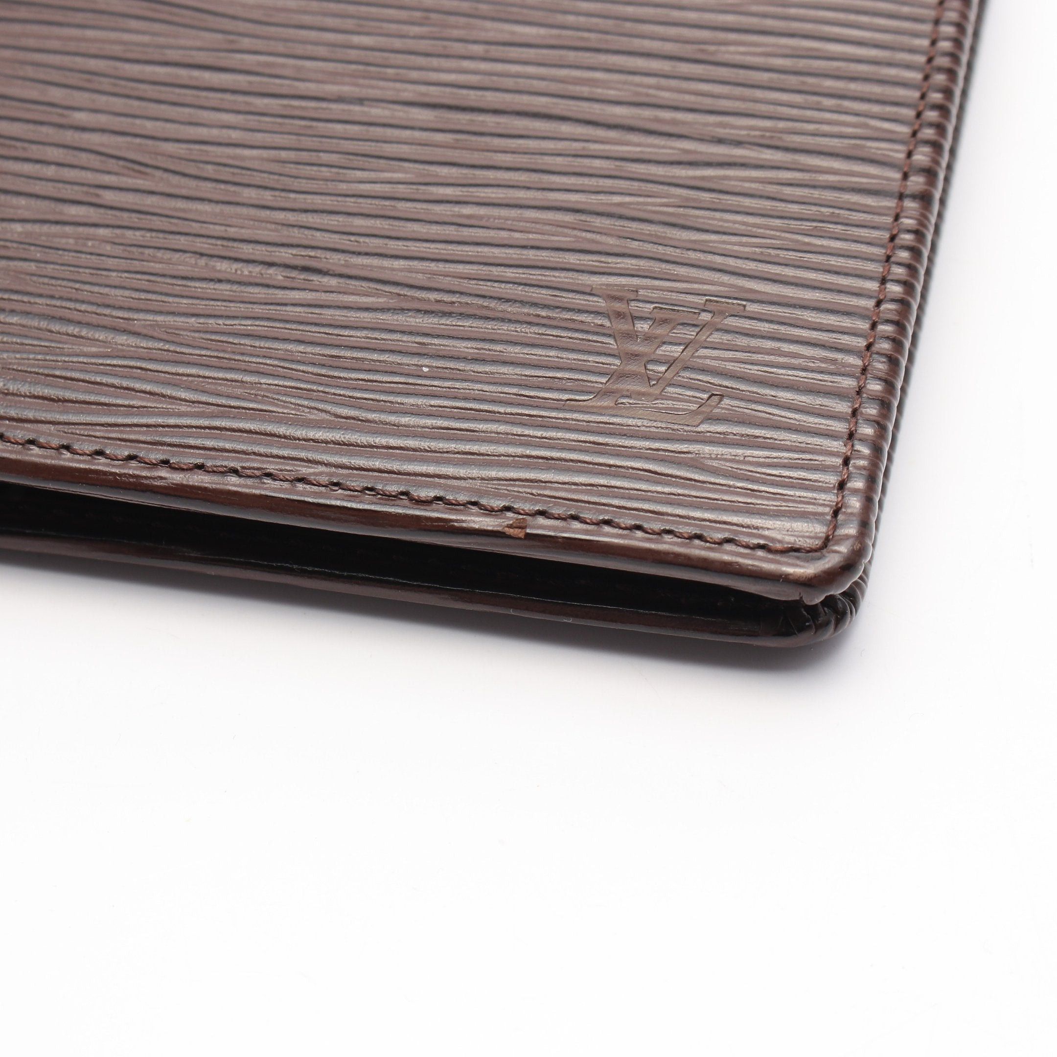 Louis Vuitton Louis Vuitton Portovier Cult Credit Monnaie Epi Mocha Bi-Fold Wallet Leather Dark Brown Size ONE SIZE - 7 Thumbnail