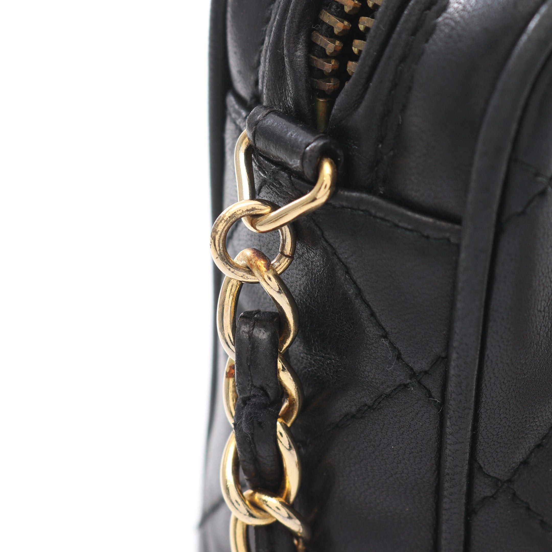 Chanel Chanel Matelasse Chain Shoulder Bag Lambskin Black Gold Hardware Tassel Size ONE SIZE - 8 Thumbnail