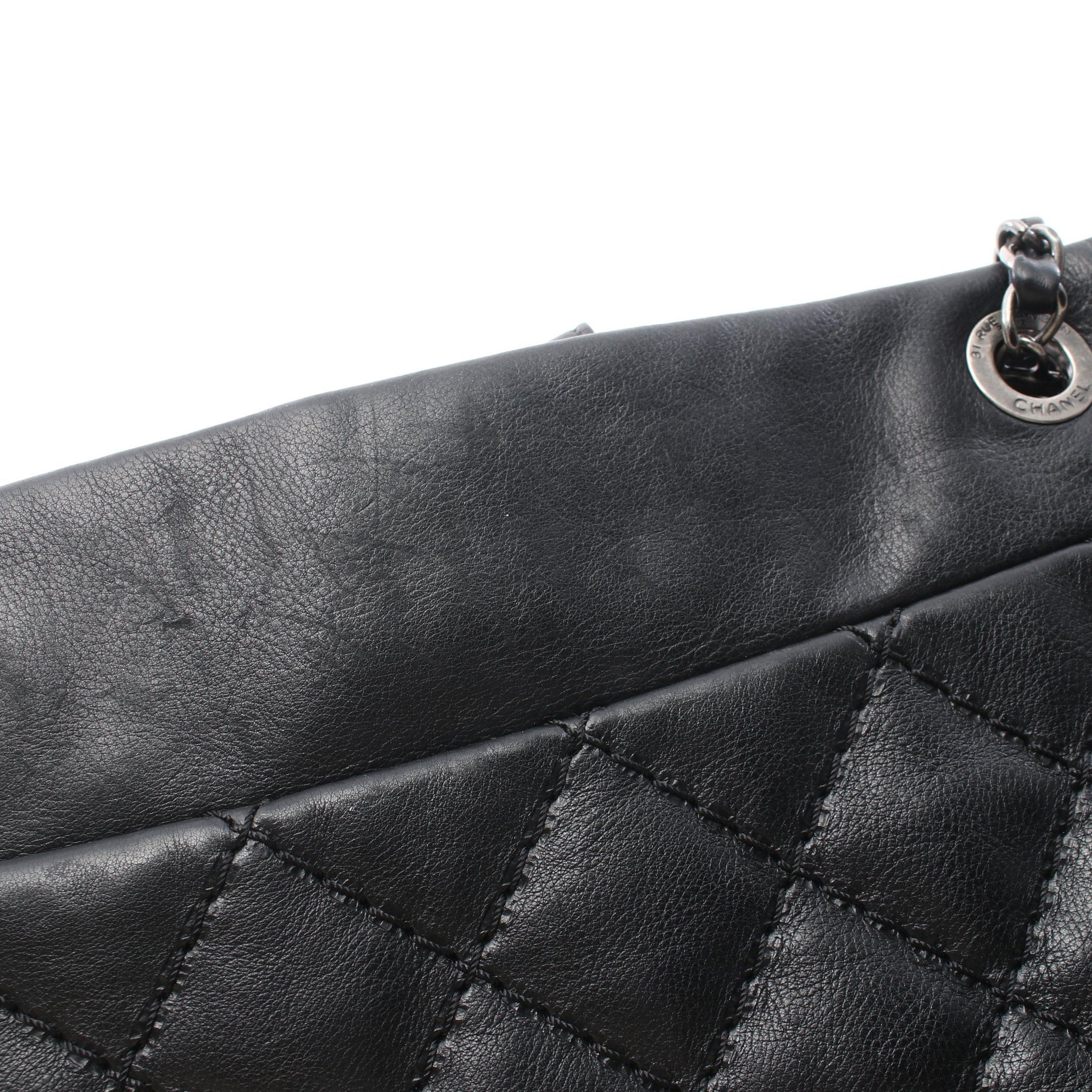 Chanel Chanel Wild Stitch Chain Shoulder Bag Tote Leather Black Silver Hardware Size ONE SIZE - 10 Thumbnail
