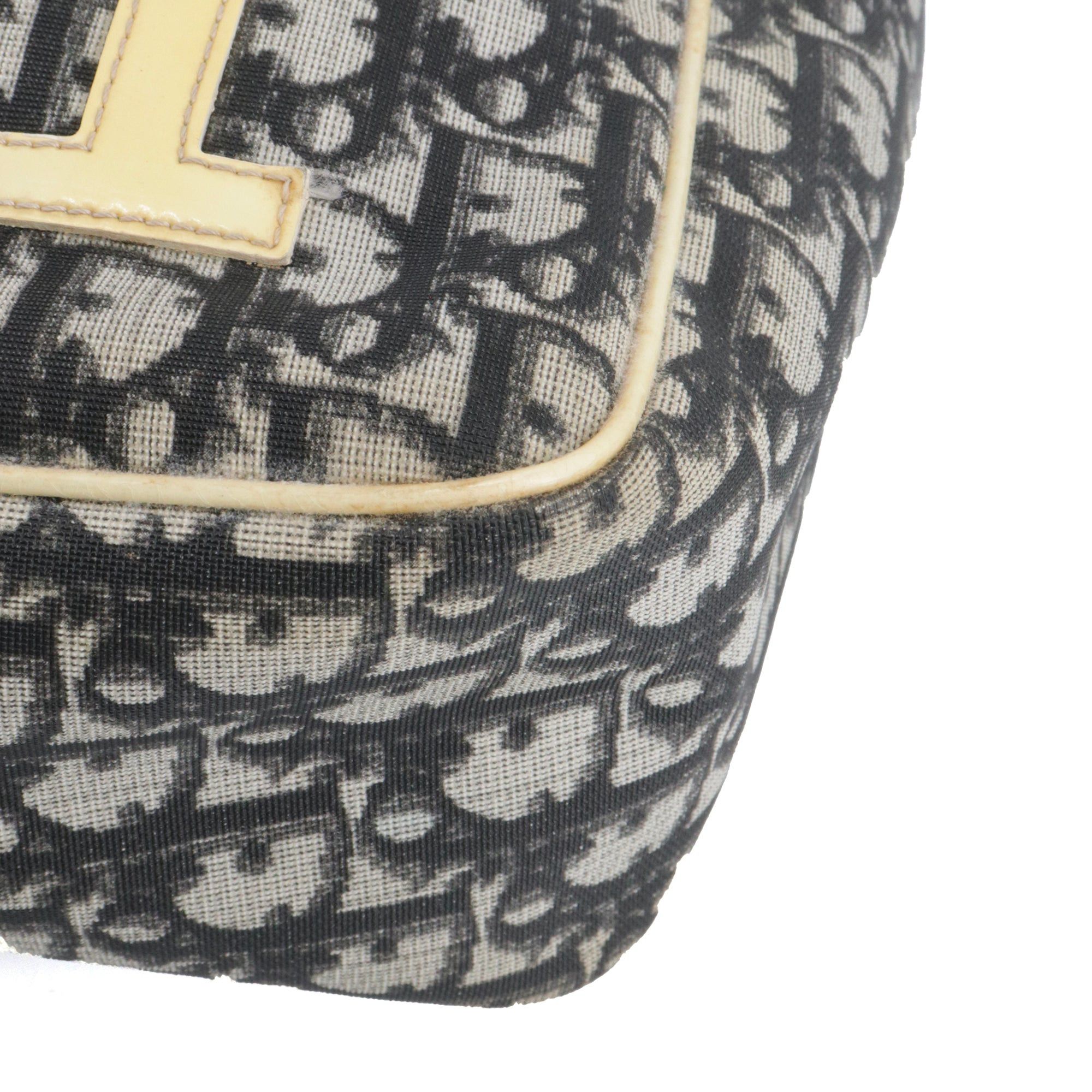 Dior DIOR - Dior shoulder bag in black and white canvas Size ONE SIZE - 6 Thumbnail