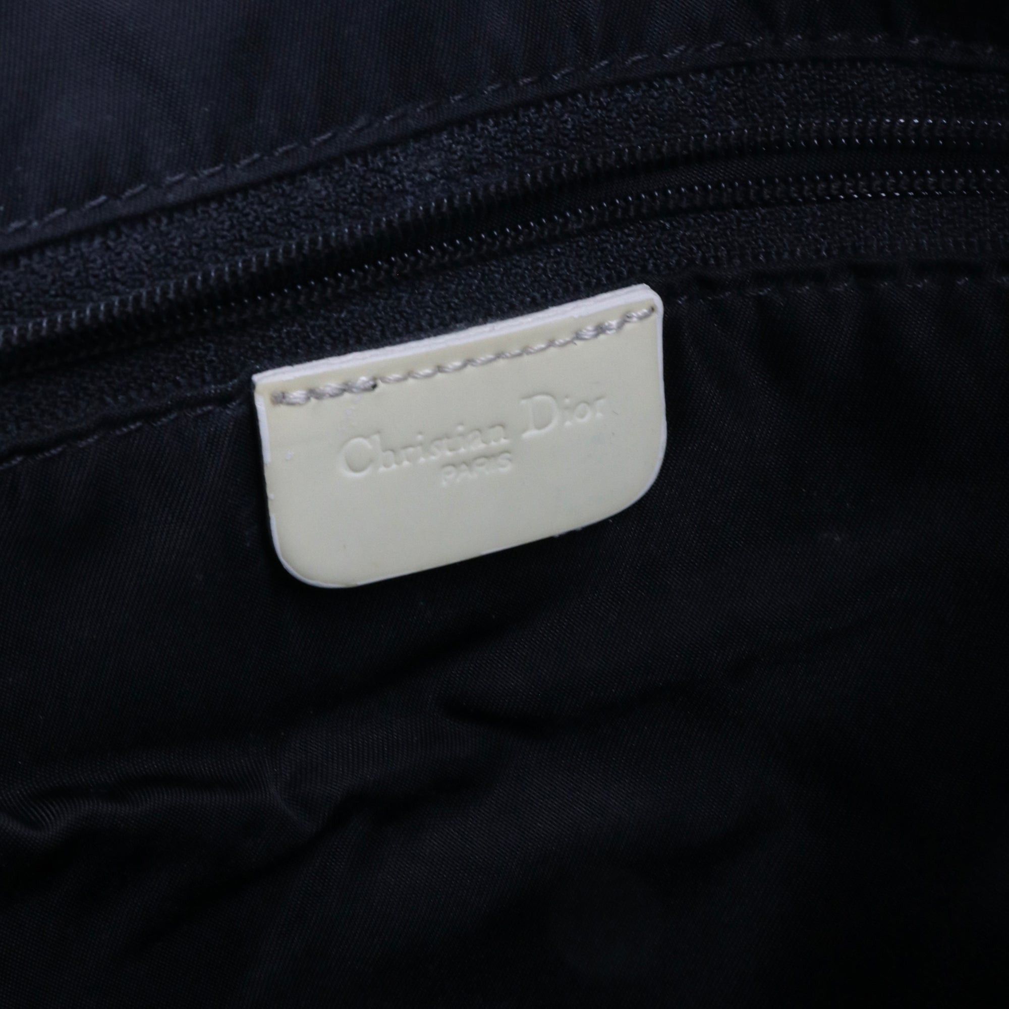 Dior DIOR - Dior shoulder bag in black and white canvas Size ONE SIZE - 9 Thumbnail