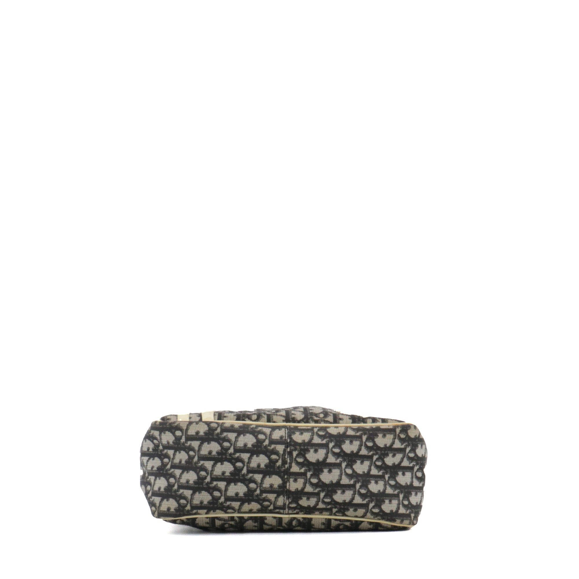 Dior DIOR - Dior shoulder bag in black and white canvas Size ONE SIZE - 4 Thumbnail