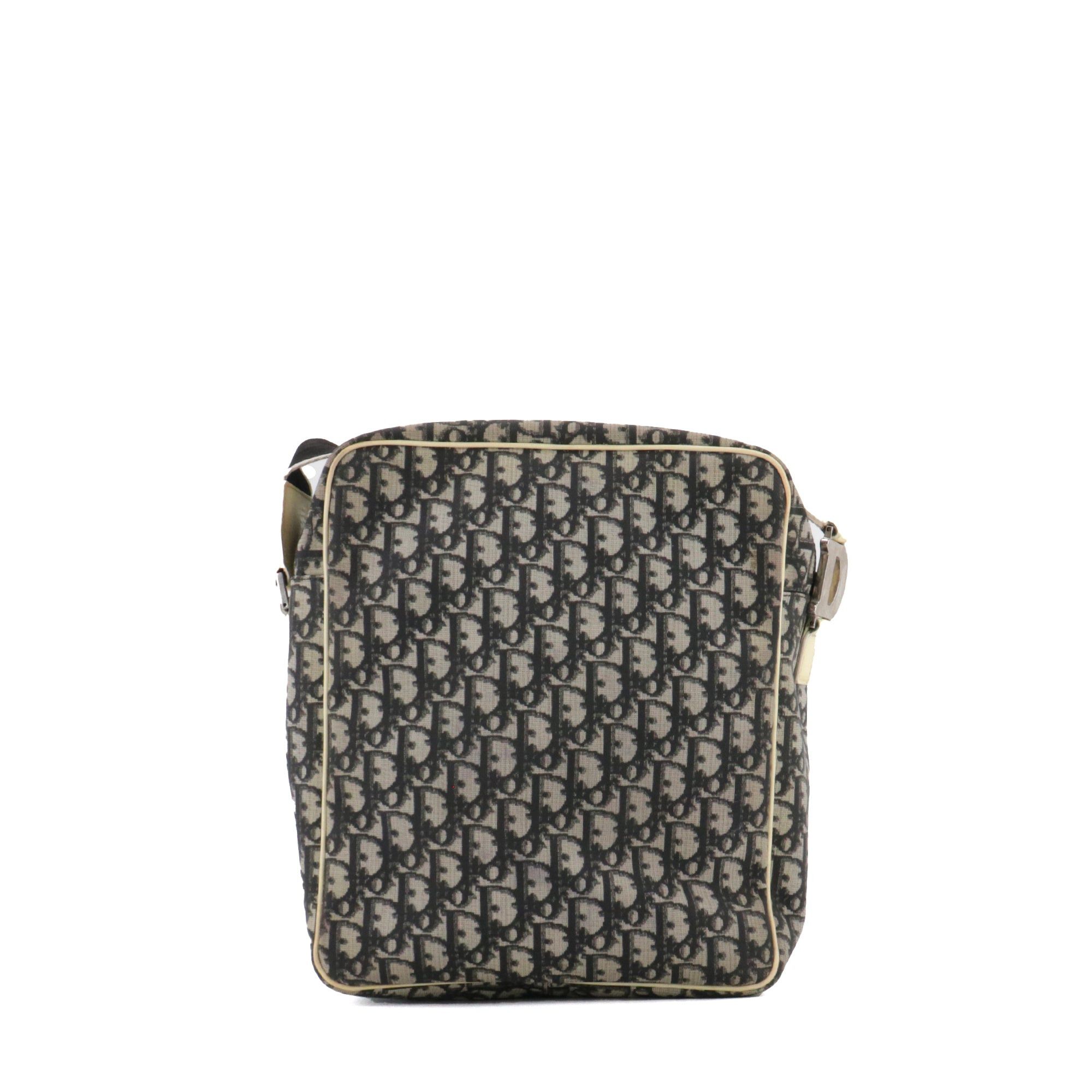 Dior DIOR - Dior shoulder bag in black and white canvas Size ONE SIZE - 3 Thumbnail