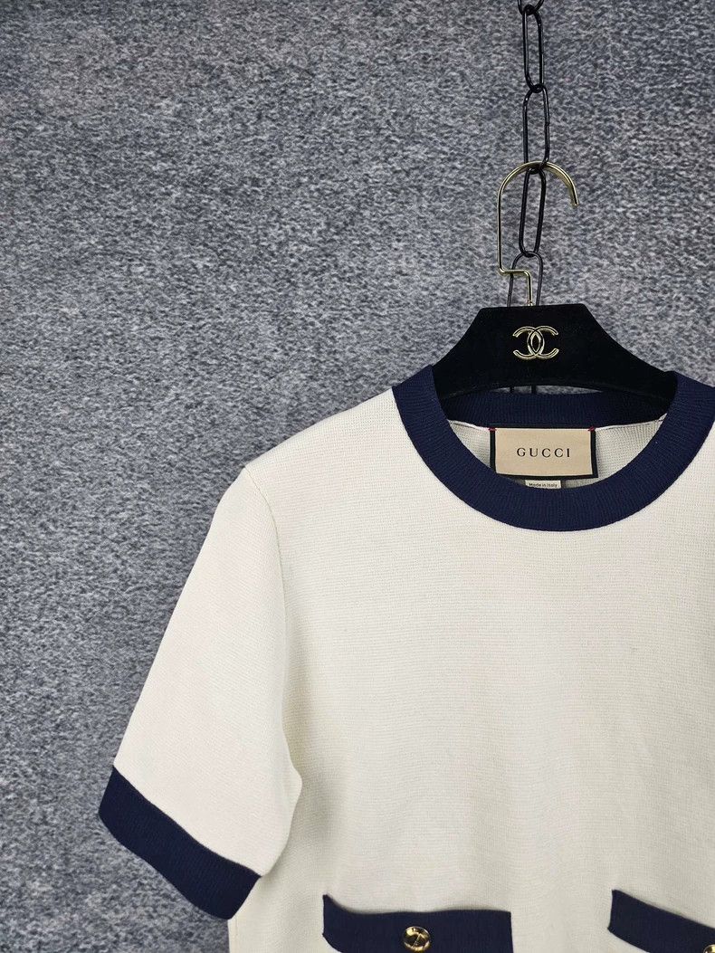 Gucci Gucci Short Sleeve Embroidered Top Size US S / EU 44-46 / 1 - 3 Thumbnail
