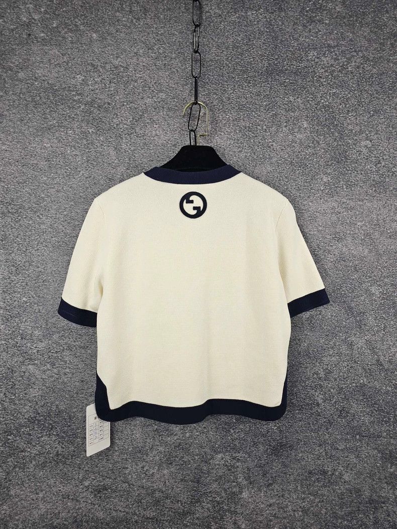 Gucci Gucci Short Sleeve Embroidered Top Size US S / EU 44-46 / 1 - 2 Thumbnail