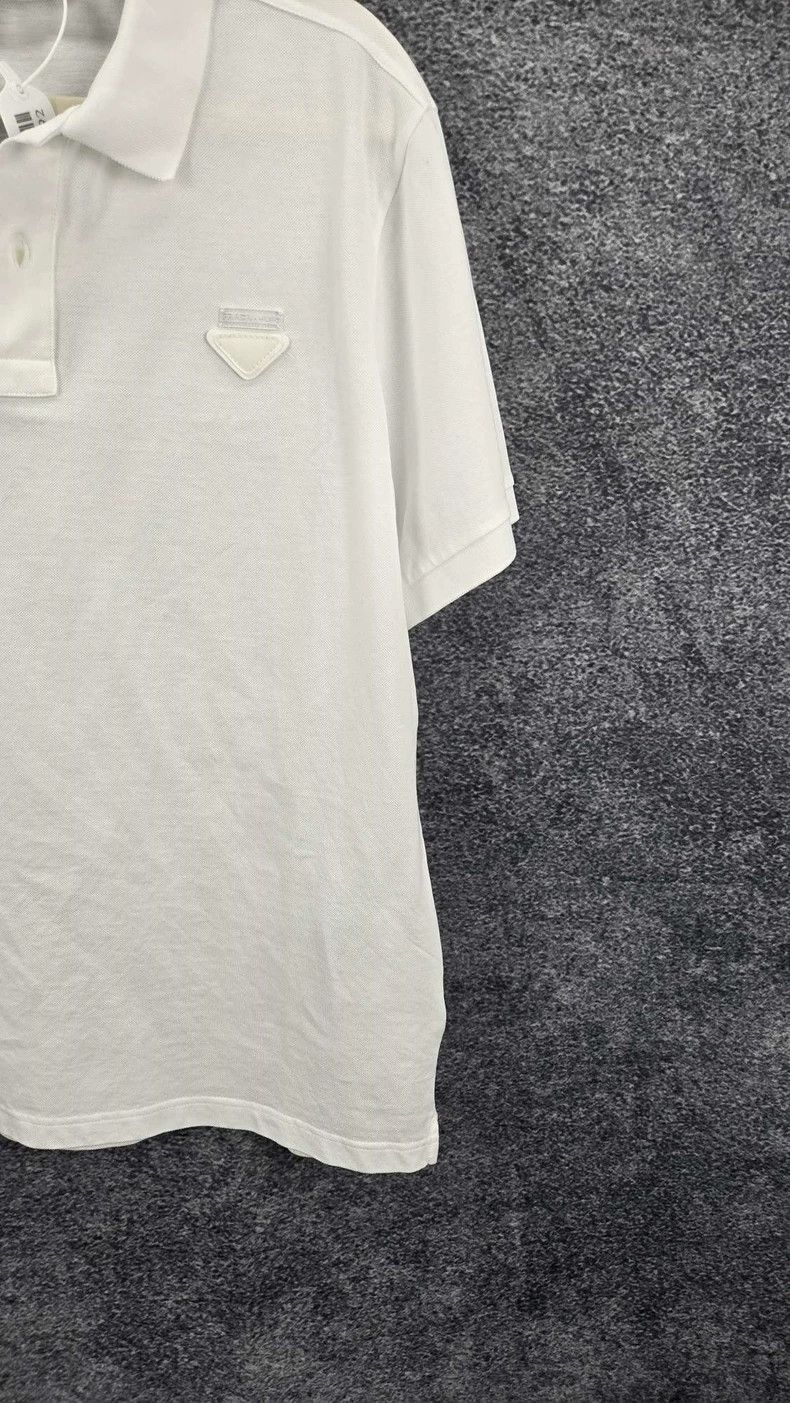 Prada White Prada Polo Shirt in Size XL Size US XL / EU 56 / 4 - 6 Thumbnail