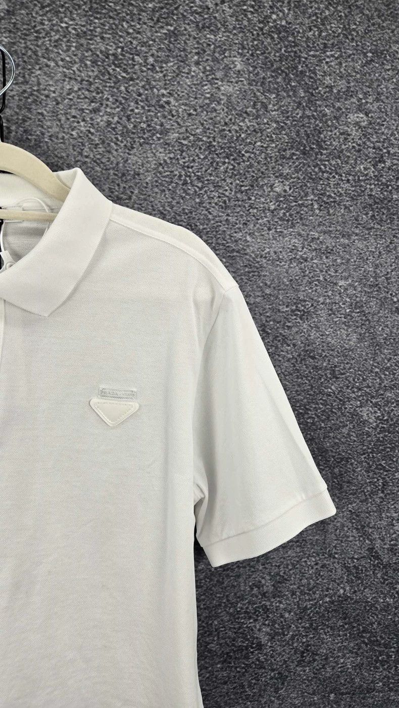 Prada White Prada Polo Shirt in Size XL Size US XL / EU 56 / 4 - 4 Thumbnail