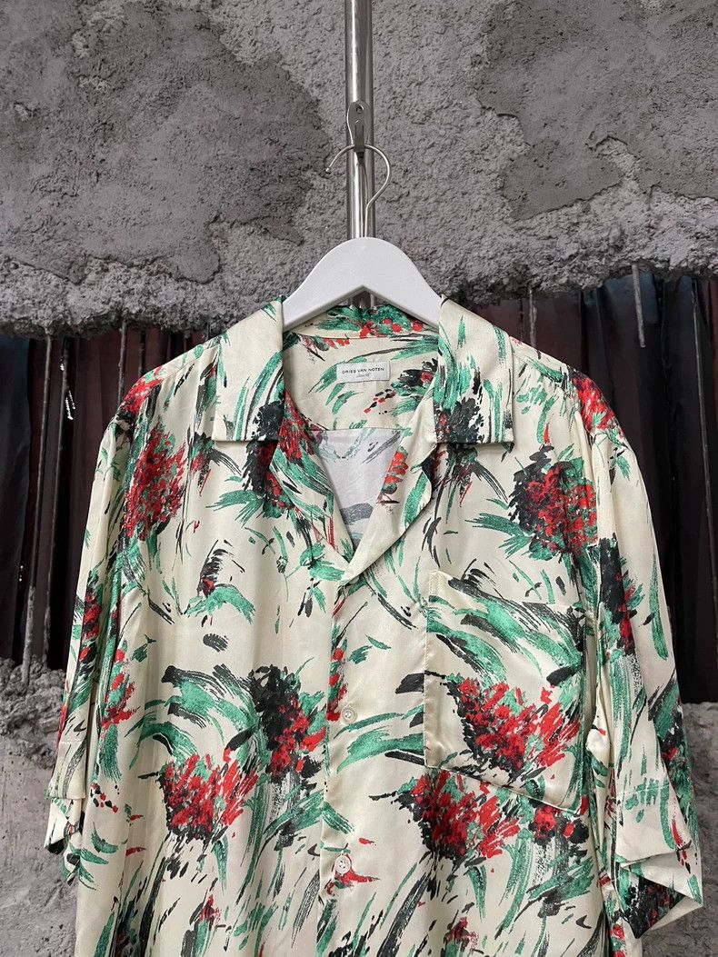 Dries Van Noten Dries Van Noten Short Sleeve Shirt Size US L / EU 52-54 / 3 - 3 Thumbnail