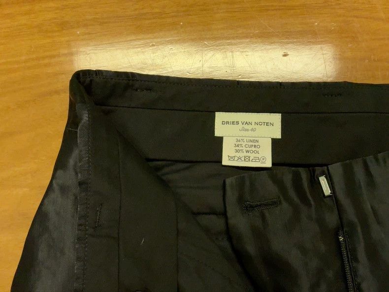 Dries Van Noten Black Dries Van Noten Trousers in Size M Size US 36 / EU 52 - 4 Thumbnail
