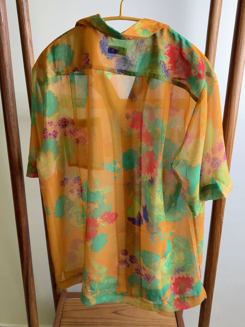 Dries Van Noten Colorful Floral Short Sleeve Shirt Size US M / EU 48-50 / 2 - 3 Thumbnail