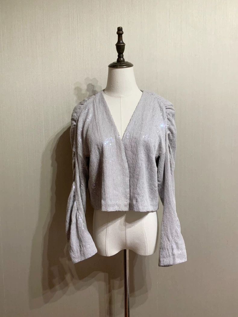 Dries Van Noten Dries Van Noten Sequined Silk Jacket Size US M / EU 48-50 / 2 - 2 Thumbnail
