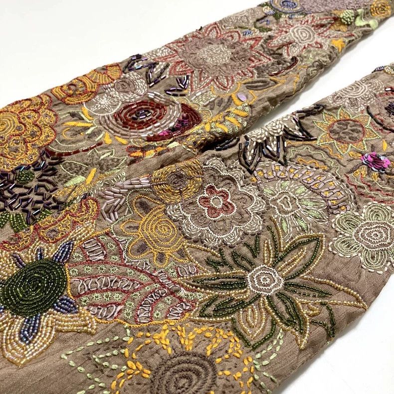 Dries Van Noten Dries Van Noten Silk Linen Embroidered Jacket Size US S / EU 44-46 / 1 - 4 Thumbnail