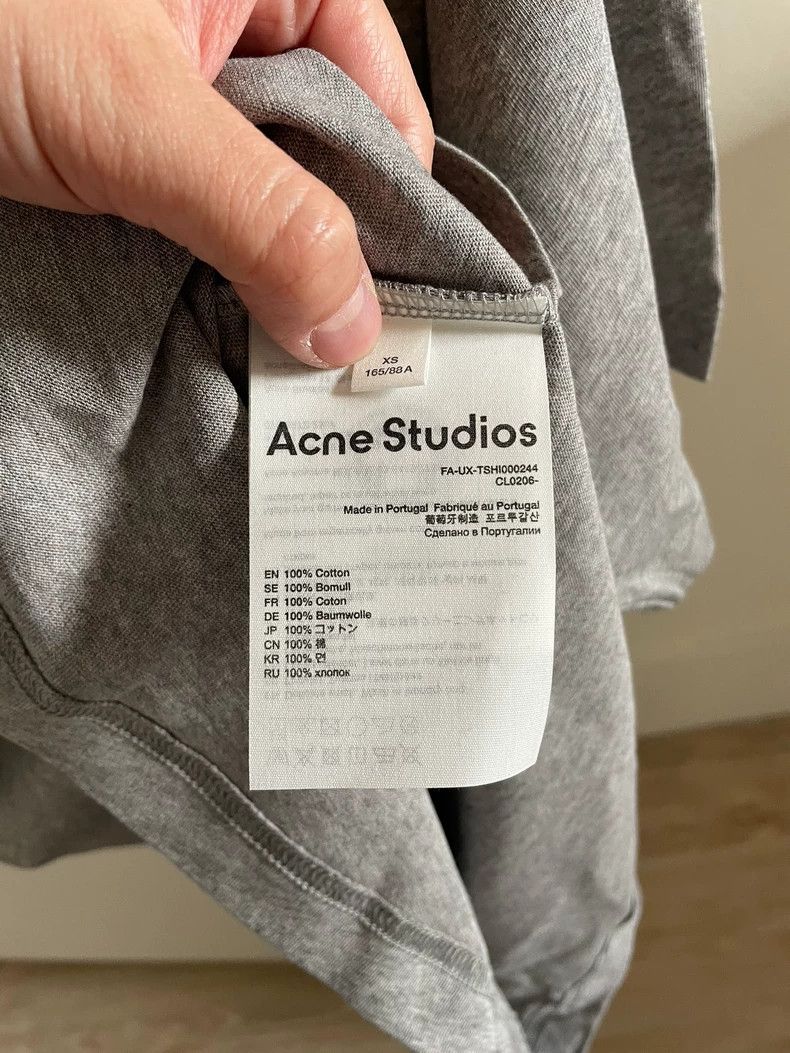 Acne Studios Acne Studios Gray T-Shirt XS Size Size US XS / EU 42 / 0 - 5 Thumbnail