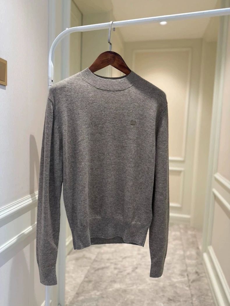 Acne Studios Acne Studios Wool Blend Sweater with Smiley Face Size US S / EU 44-46 / 1 - 9 Thumbnail