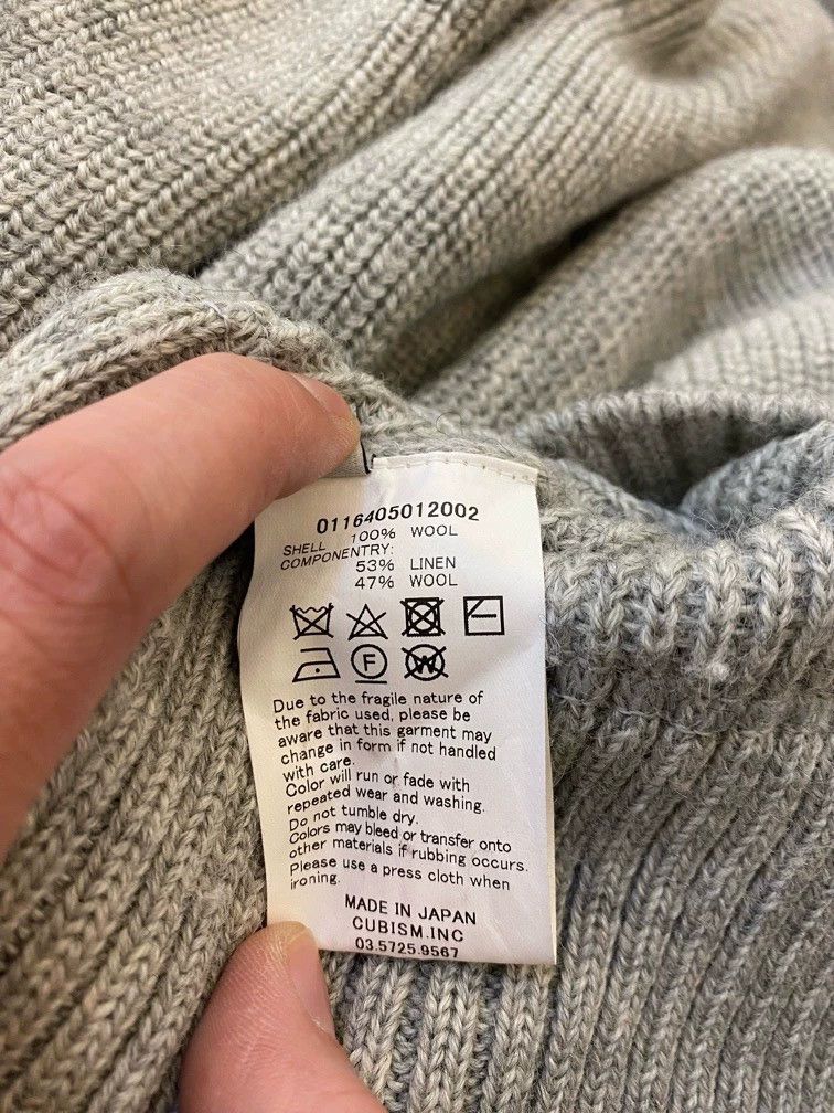 Visvim Gray Water Droplet Sleeve Sweater Size US M / EU 48-50 / 2 - 5 Thumbnail