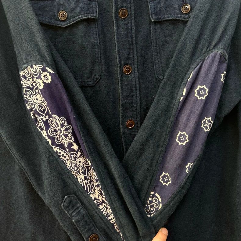 Visvim VISVIM Oxford Cloth Shirt with Flower Pattern Size US M / EU 48-50 / 2 - 7 Thumbnail