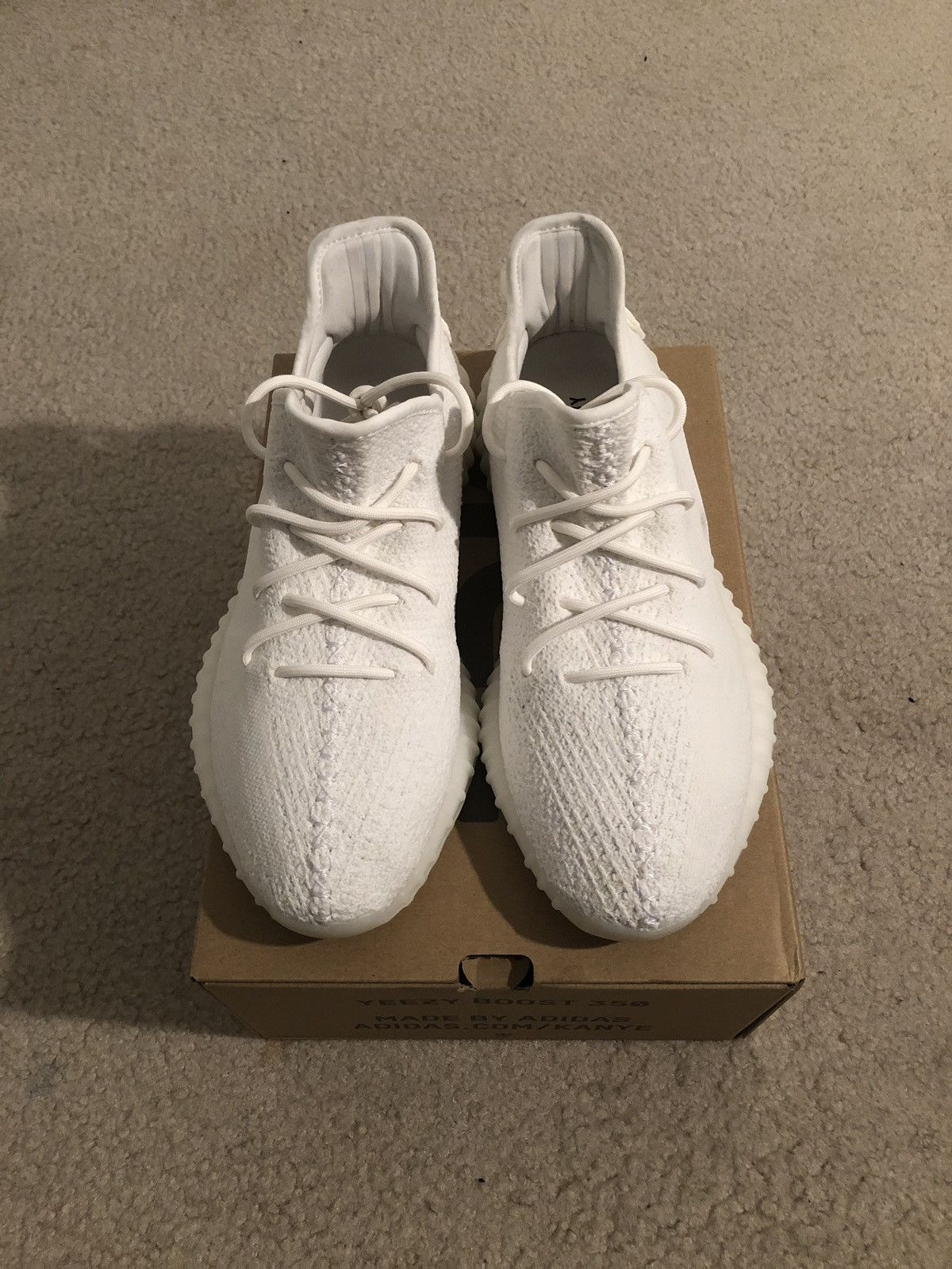 Adidas 350 Boost V2 Triple White | Grailed