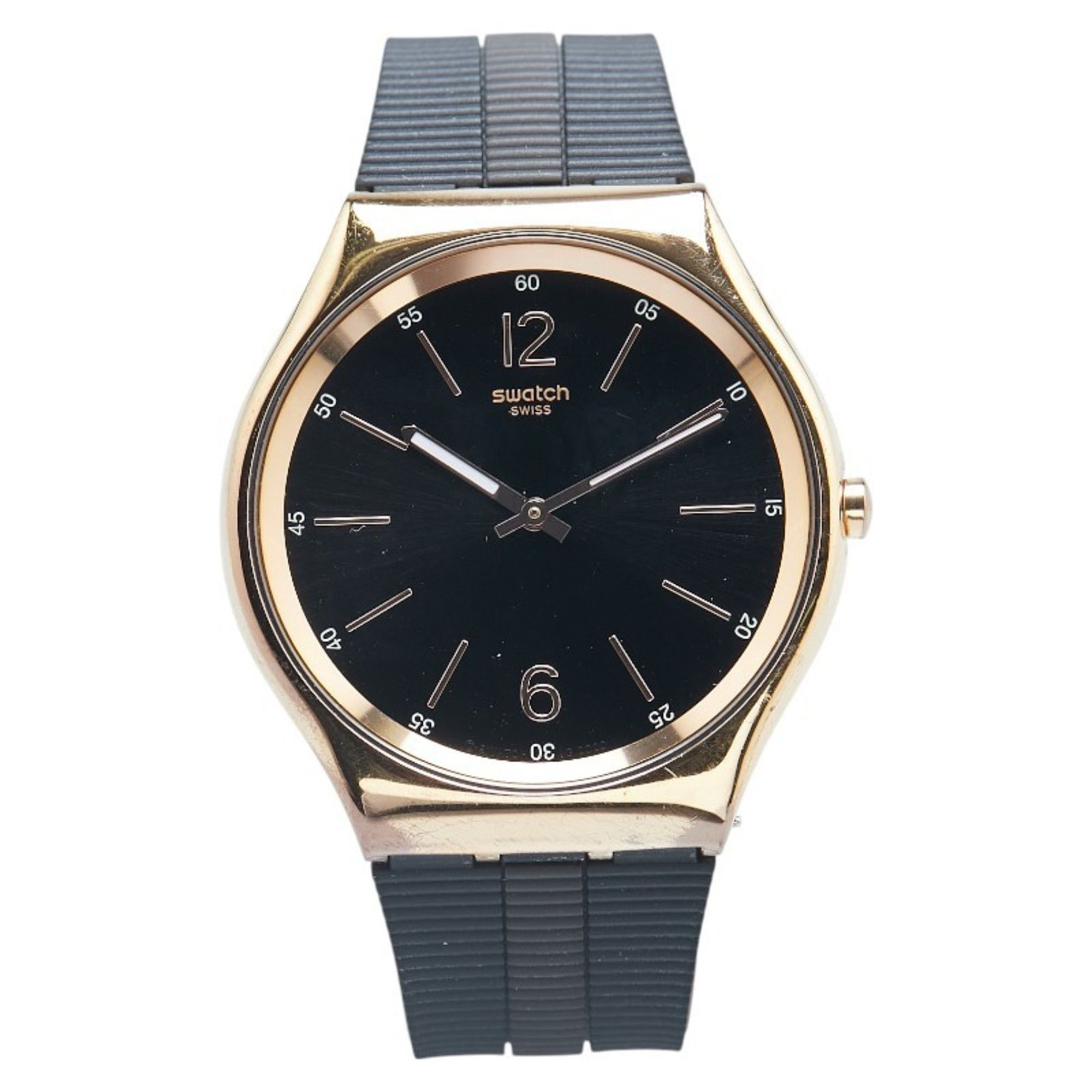 Swatch Swatch BIENNE BY NIGHT Watch SS07G102 Quartz Black Dial Stainless Steel Rubber Men's Size ONE SIZE - 2 Thumbnail