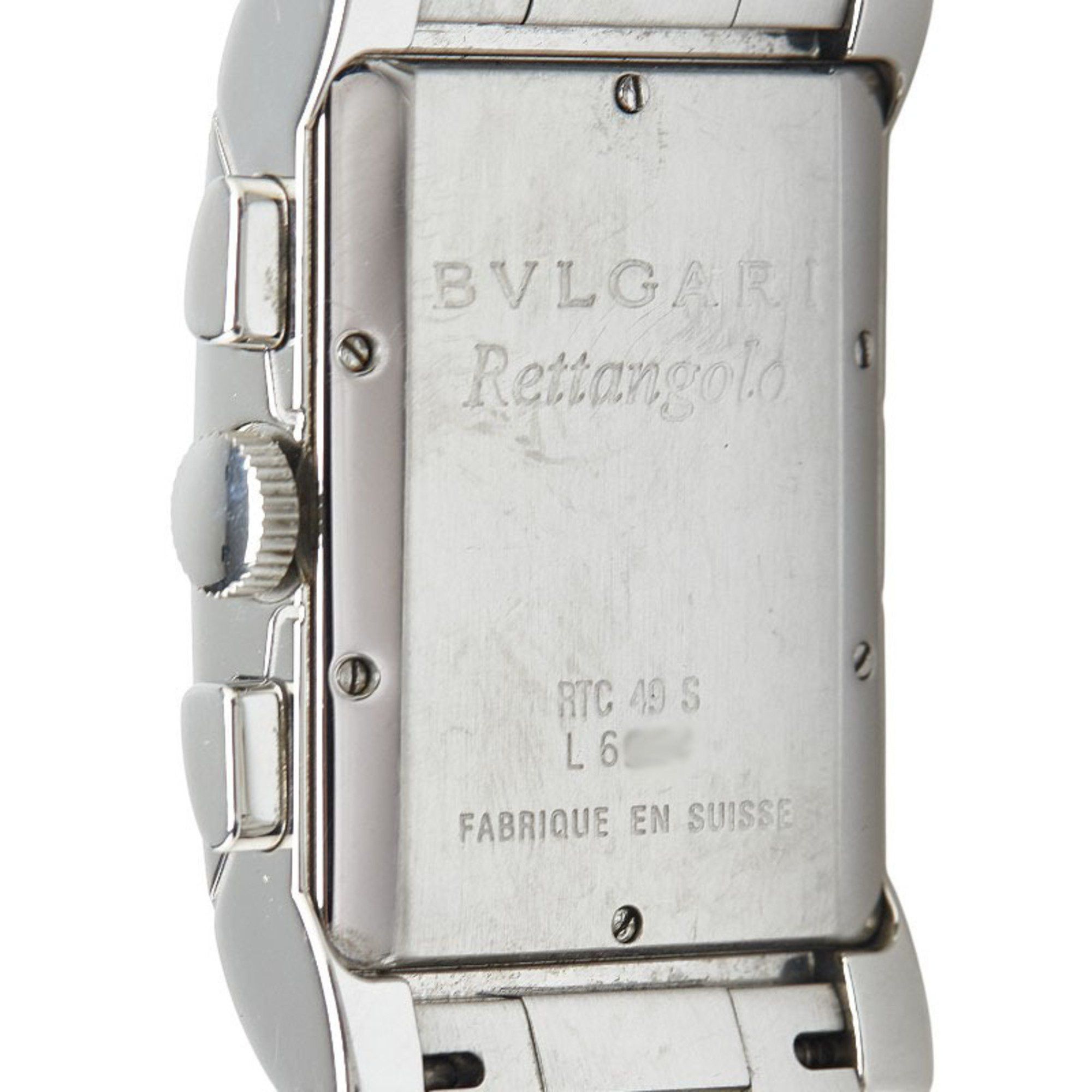 Bvlgari BVLGARI Rettangolo Watch RTC49S Quartz White Dial Stainless Steel Men's Size ONE SIZE - 5 Thumbnail