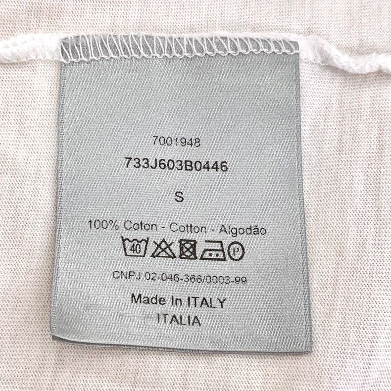 Dior White Short Sleeve T-Shirt with Embroidery Size US S / EU 44-46 / 1 - 6 Thumbnail