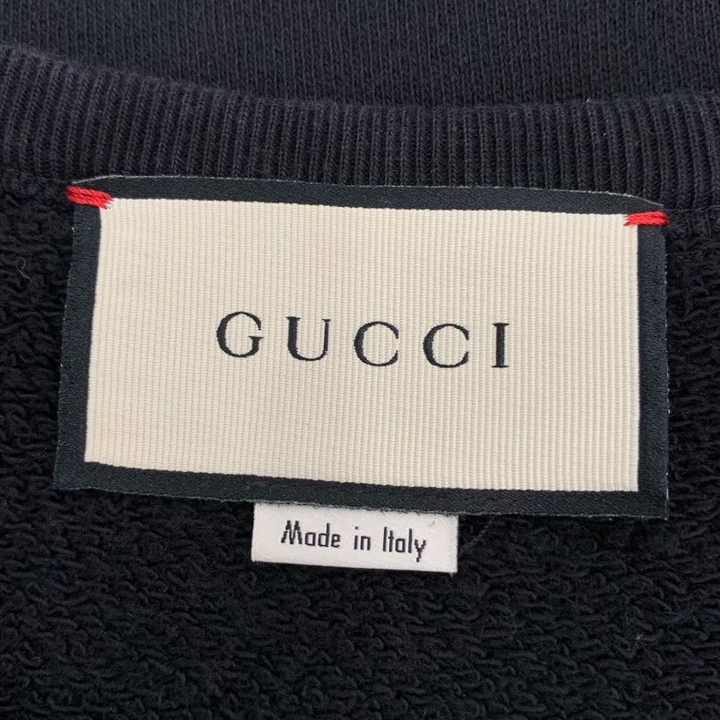 Gucci Gucci Black Logo Print Sweatshirt Size US M / EU 48-50 / 2 - 5 Thumbnail