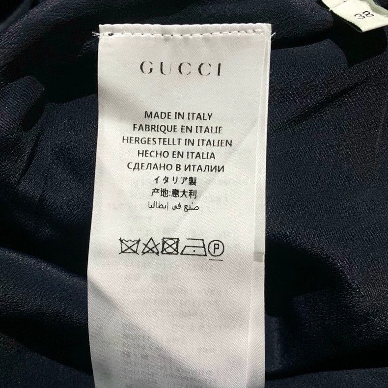 Gucci Gucci Navy Blue Strawberry Embroidered Skirt Size US 38 / EU 54 - 7 Thumbnail