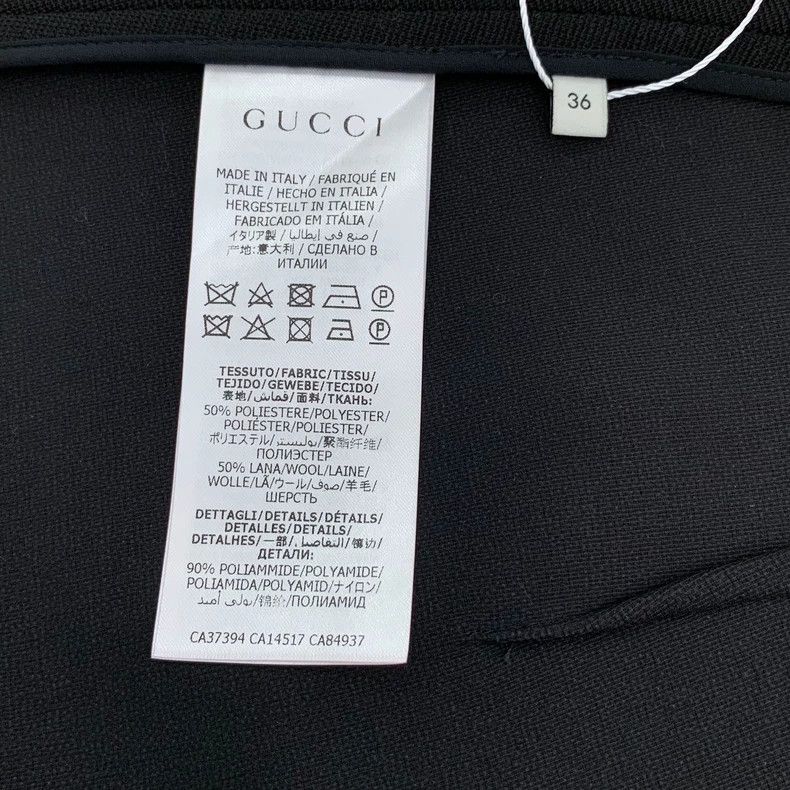 Gucci Black Logo Embroidered Casual Midi Skirt Size US 26 / EU 42 - 6 Thumbnail