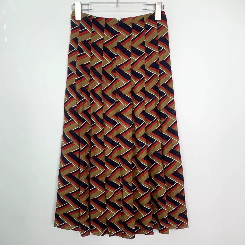 Gucci Gucci Printed Pleated Skirt in Multicolor Size US 38 / EU 54 - 2 Thumbnail